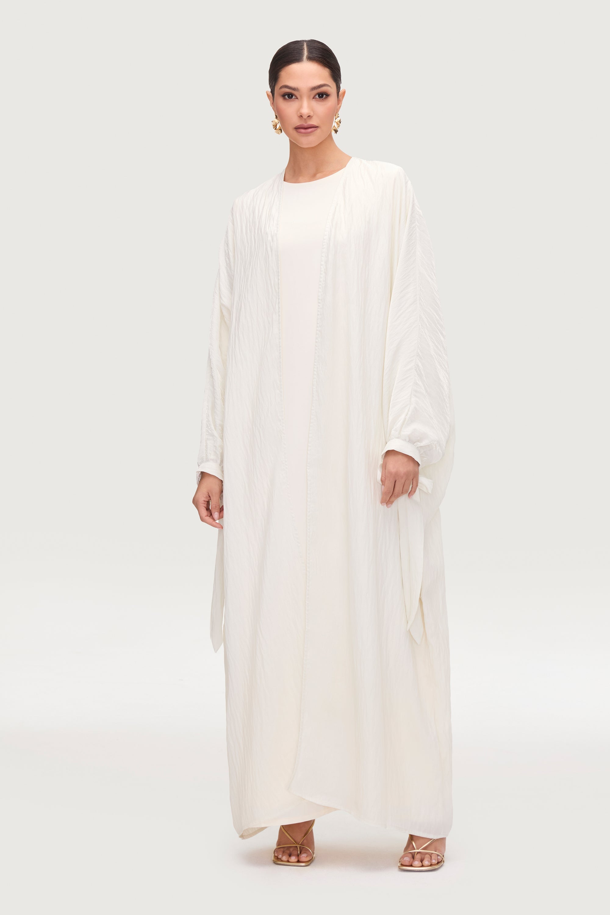 Safiyah Open Abaya - Moonbeam Abayas Veiled