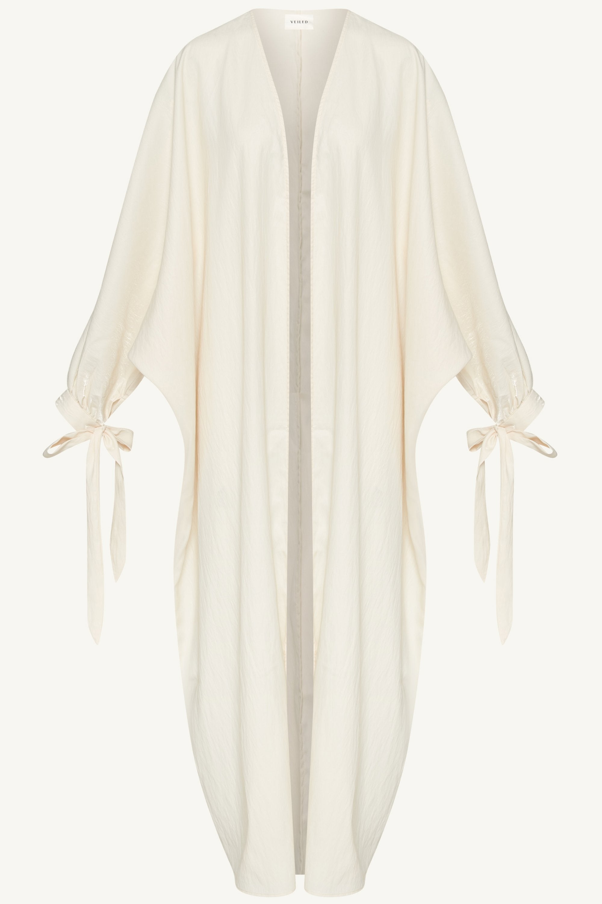 Safiyah Open Abaya - Panna Cotta Abayas Veiled