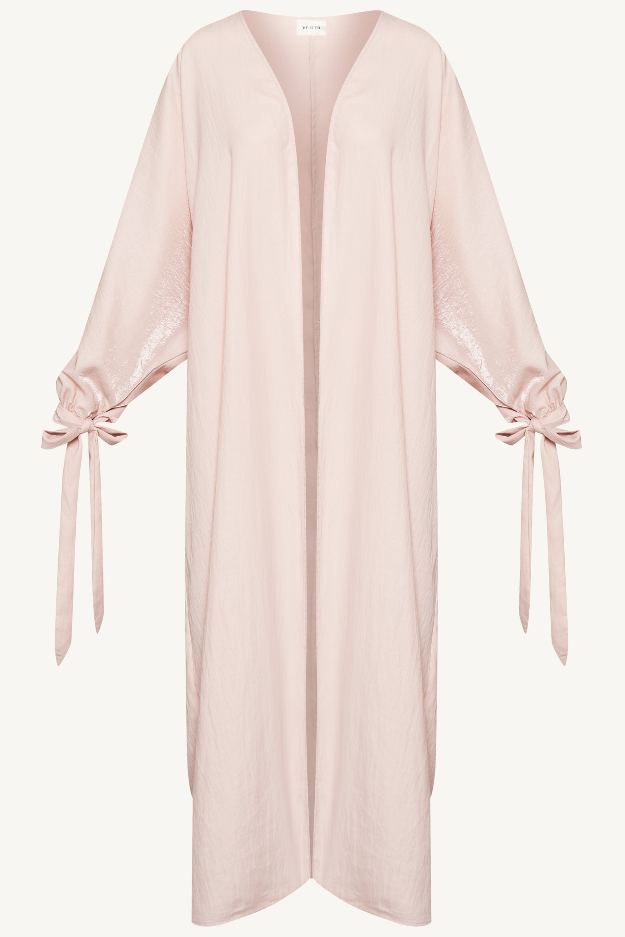 Safiyah Open Abaya - Pastel Pink Abayas Veiled