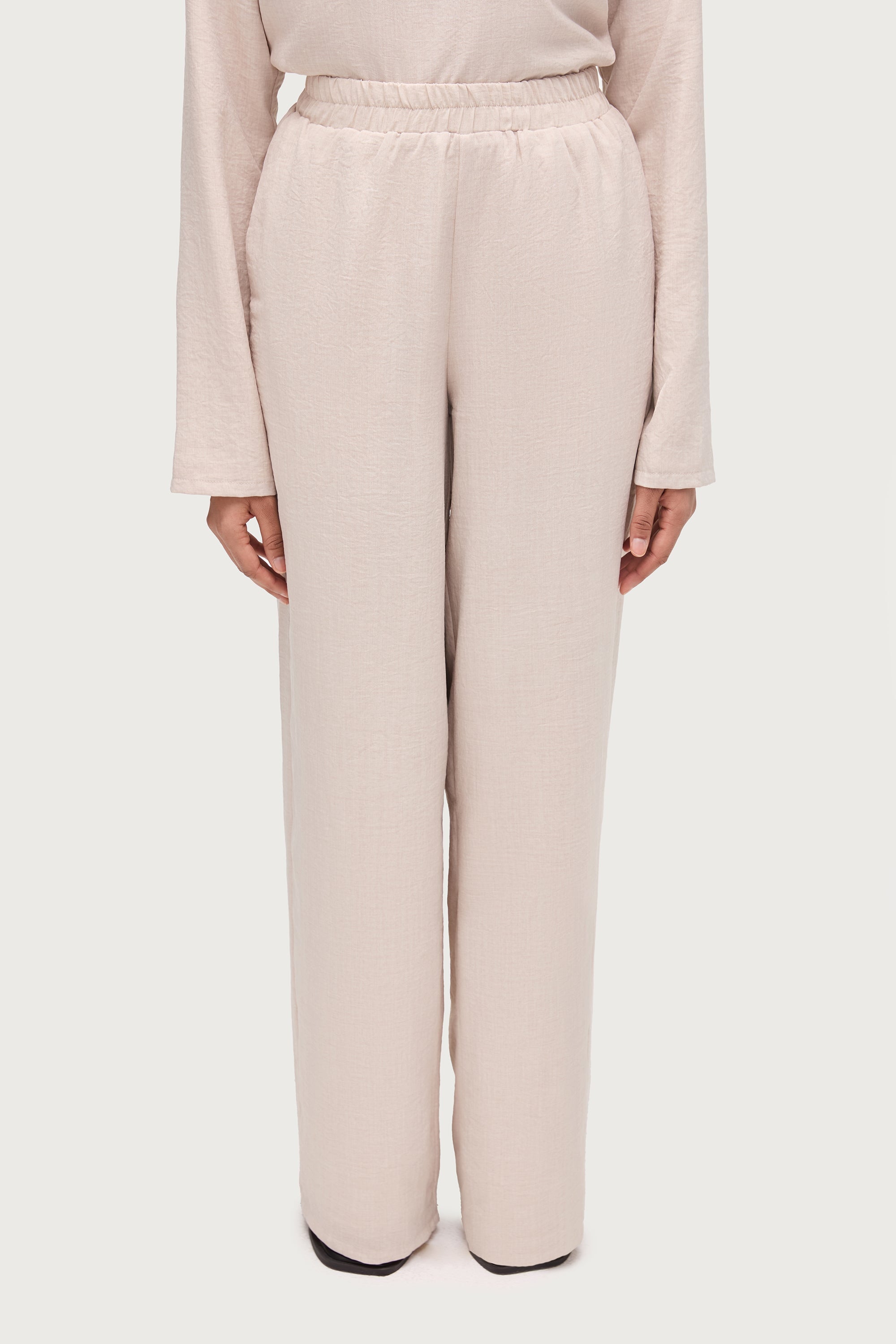 Sana Wide Leg Pants - Oatmeal Dresses Veiled