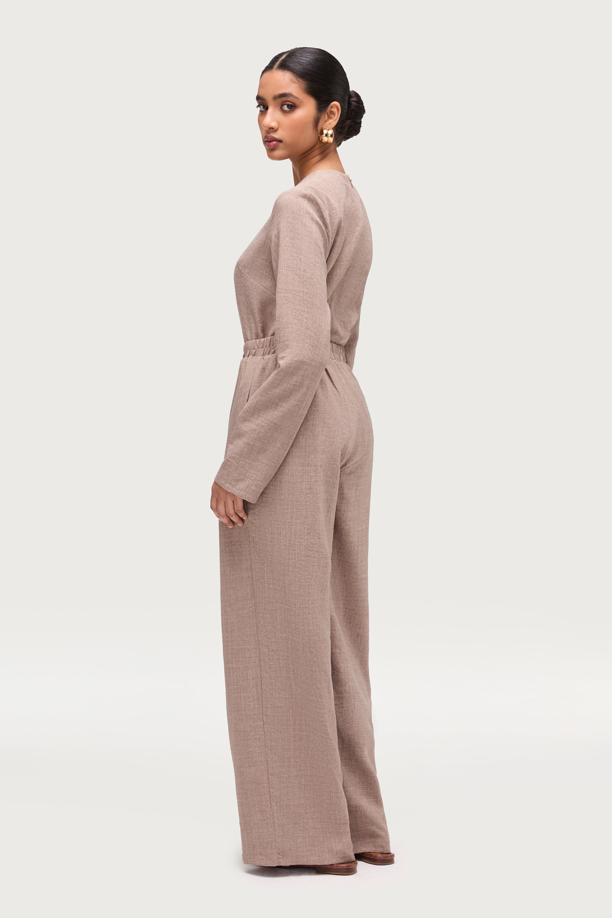Sana Wide Leg Pants - Truffle Dresses Veiled