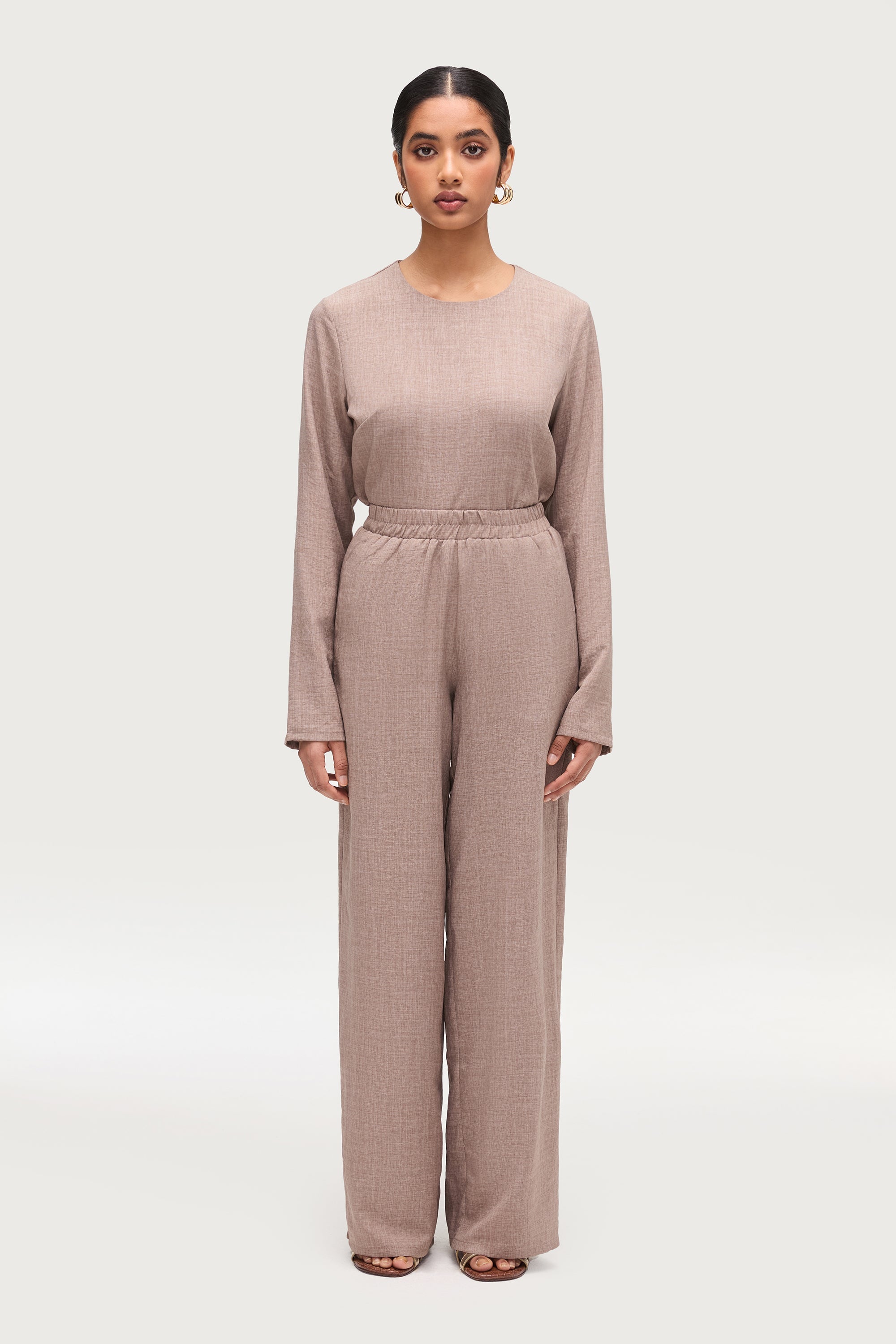 Sana Wide Leg Pants - Truffle Dresses Veiled