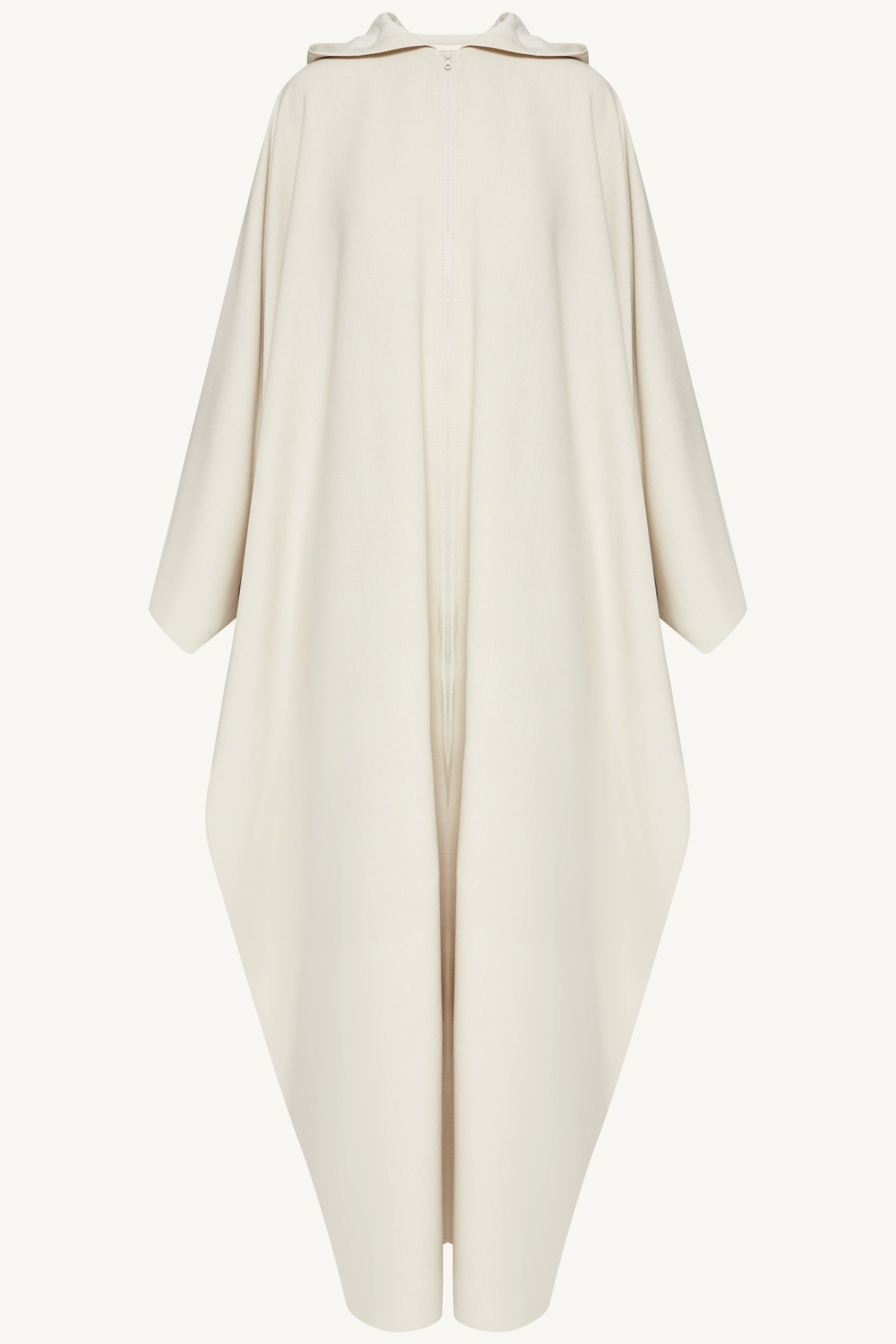 Saria Hooded Zip Front Kaftan Dress - Cloud Dresses Veiled