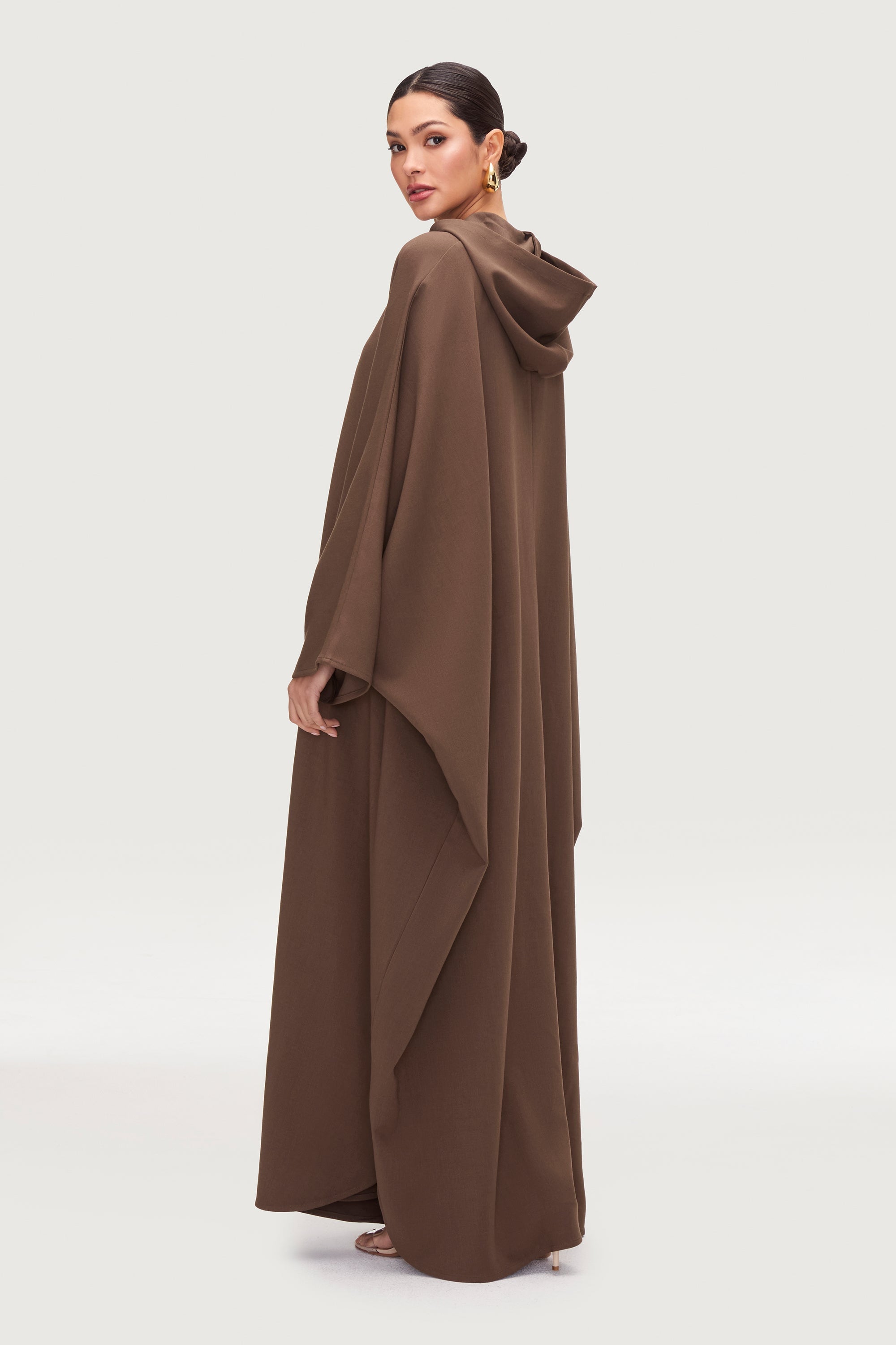 Saria Hooded Zip Front Kaftan Dress - Desert Palm Dresses Veiled