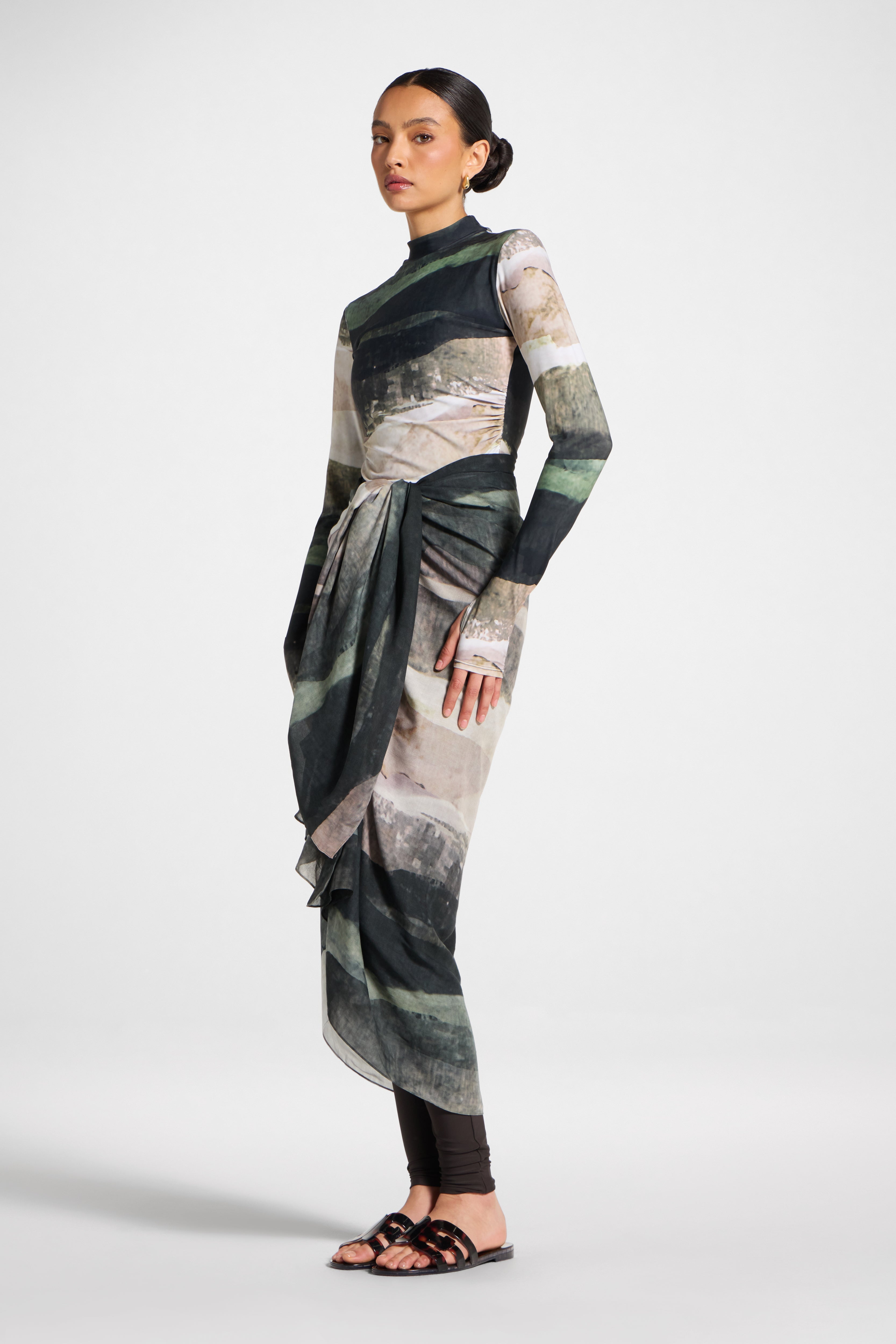 Sarong Scarf Cover Up - Dune Sands Swim Veiled