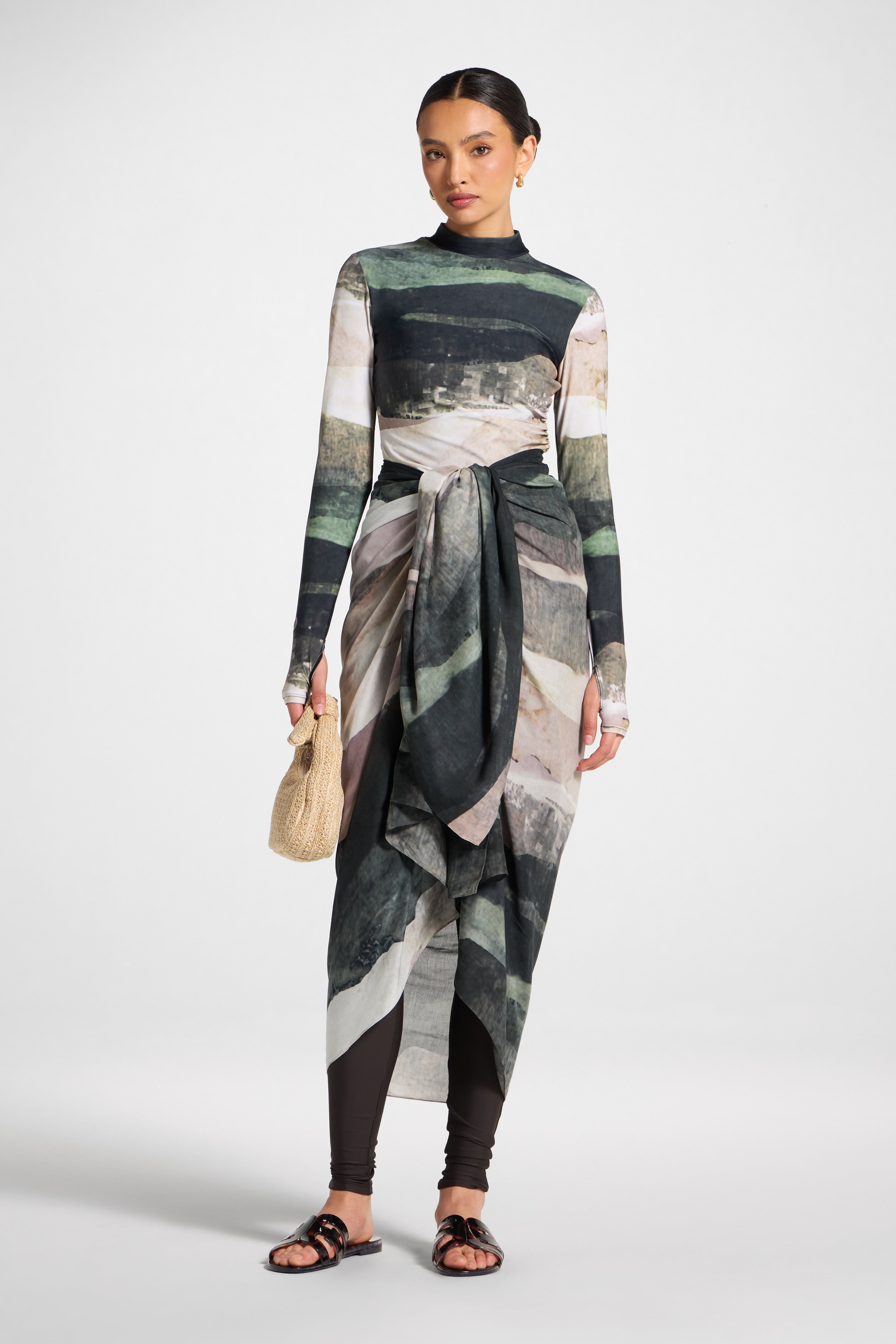 Sarong Scarf Cover Up - Dune Sands Swim Veiled