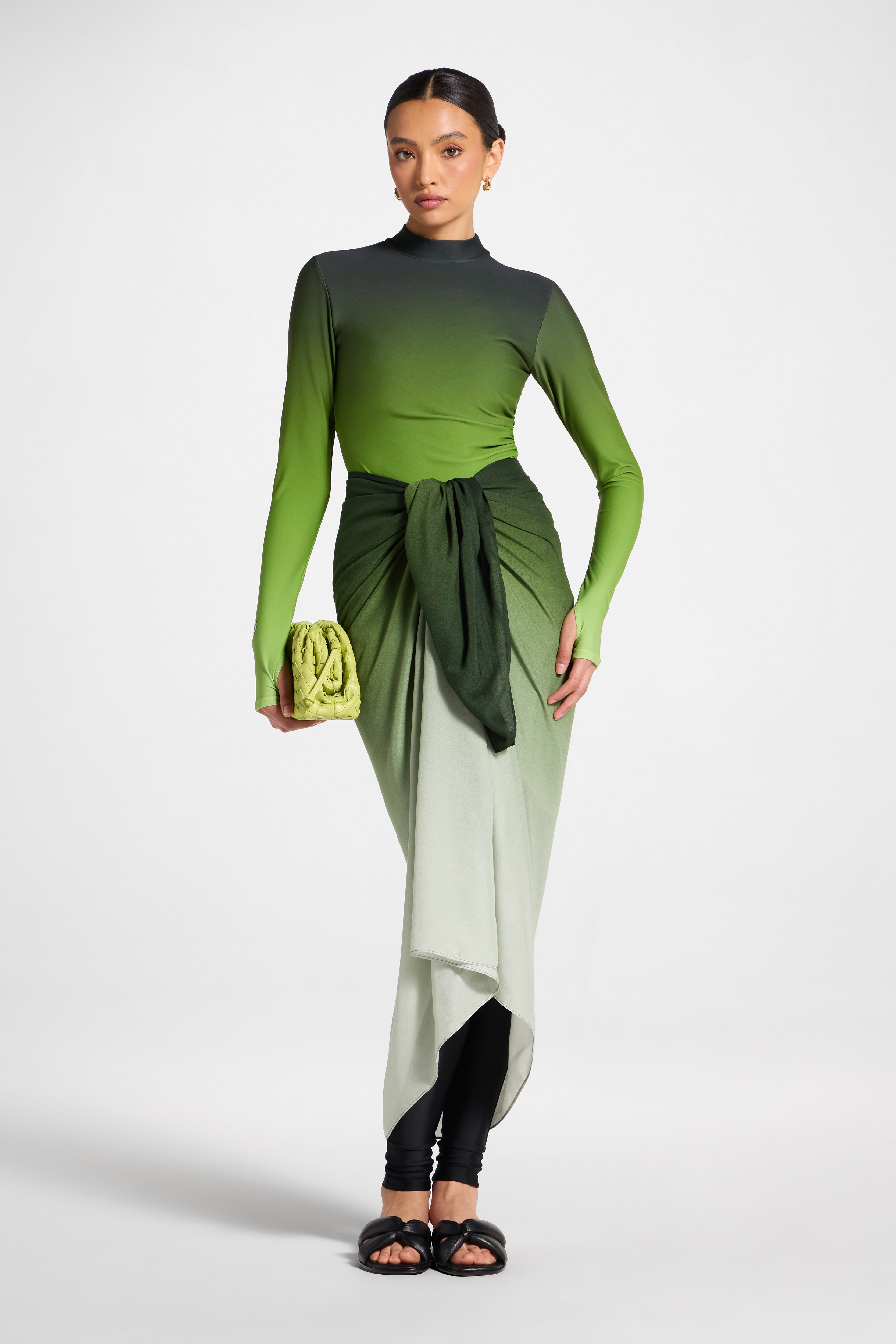 Sarong Scarf Cover Up - Marine Ombre Swim Veiled