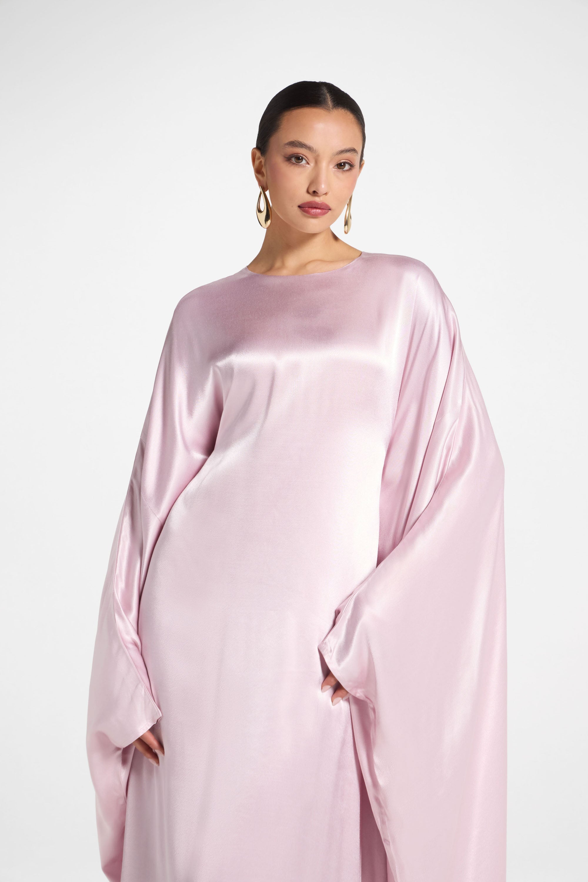 Selene Silk Butterfly Maxi Dress - Pastel Pink Dresses Veiled