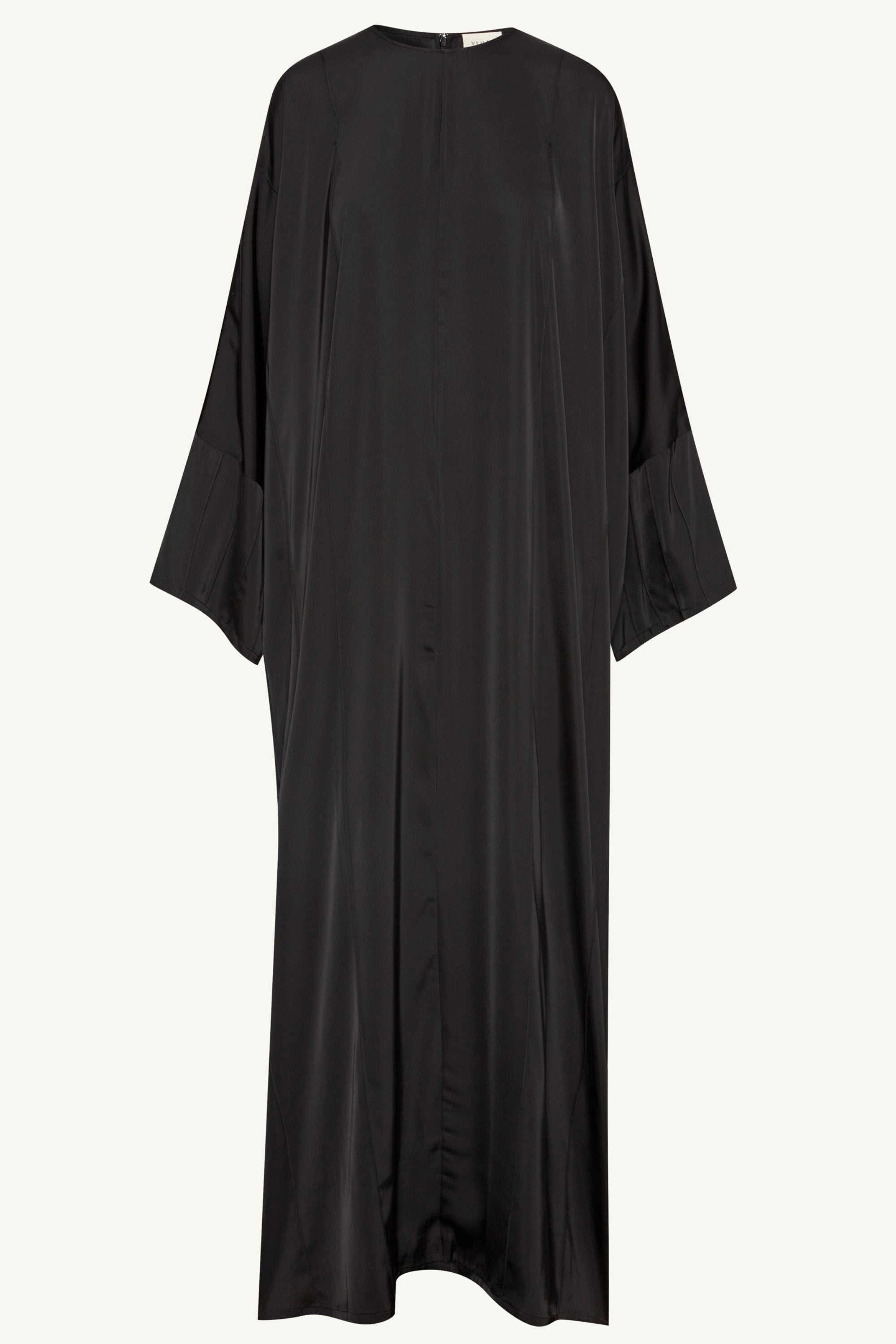 Sidrah Satin Kaftan - Black Clothing Veiled