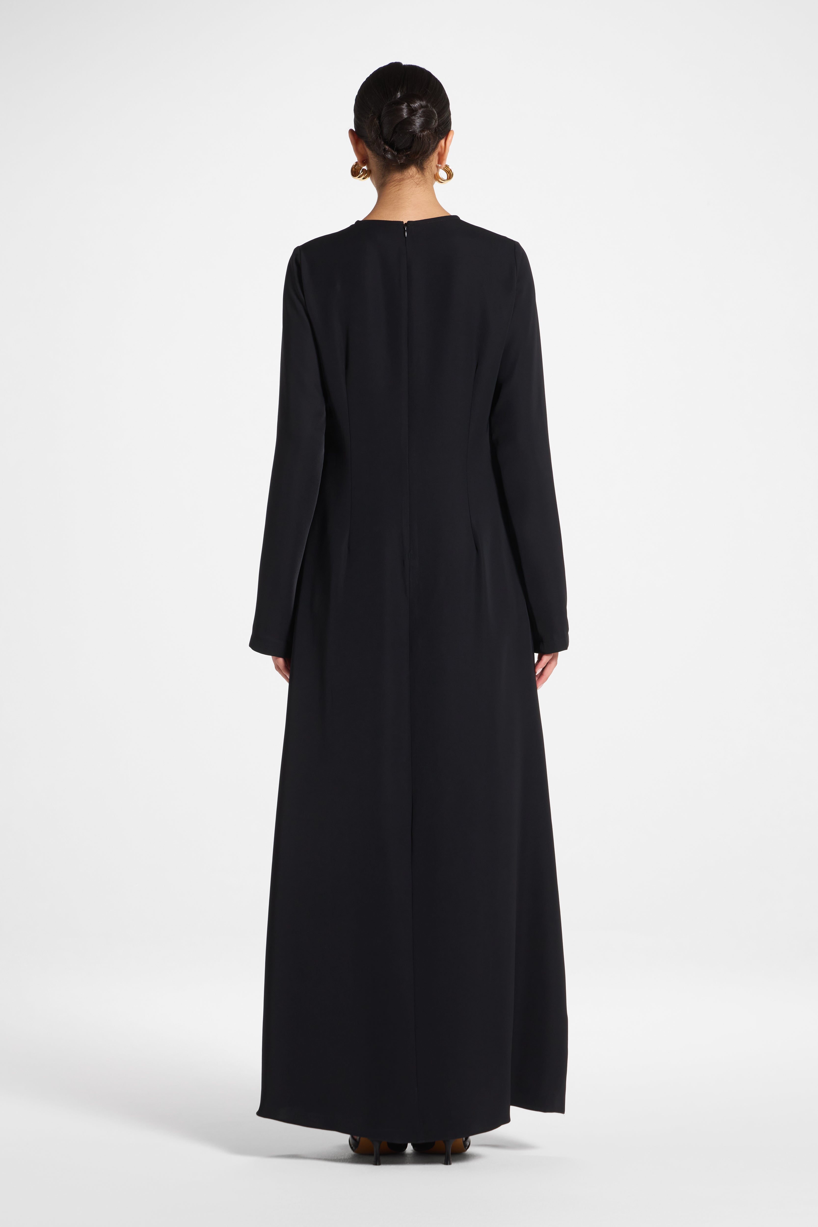 Signature Inner Maxi Dress - Black Abayas Veiled