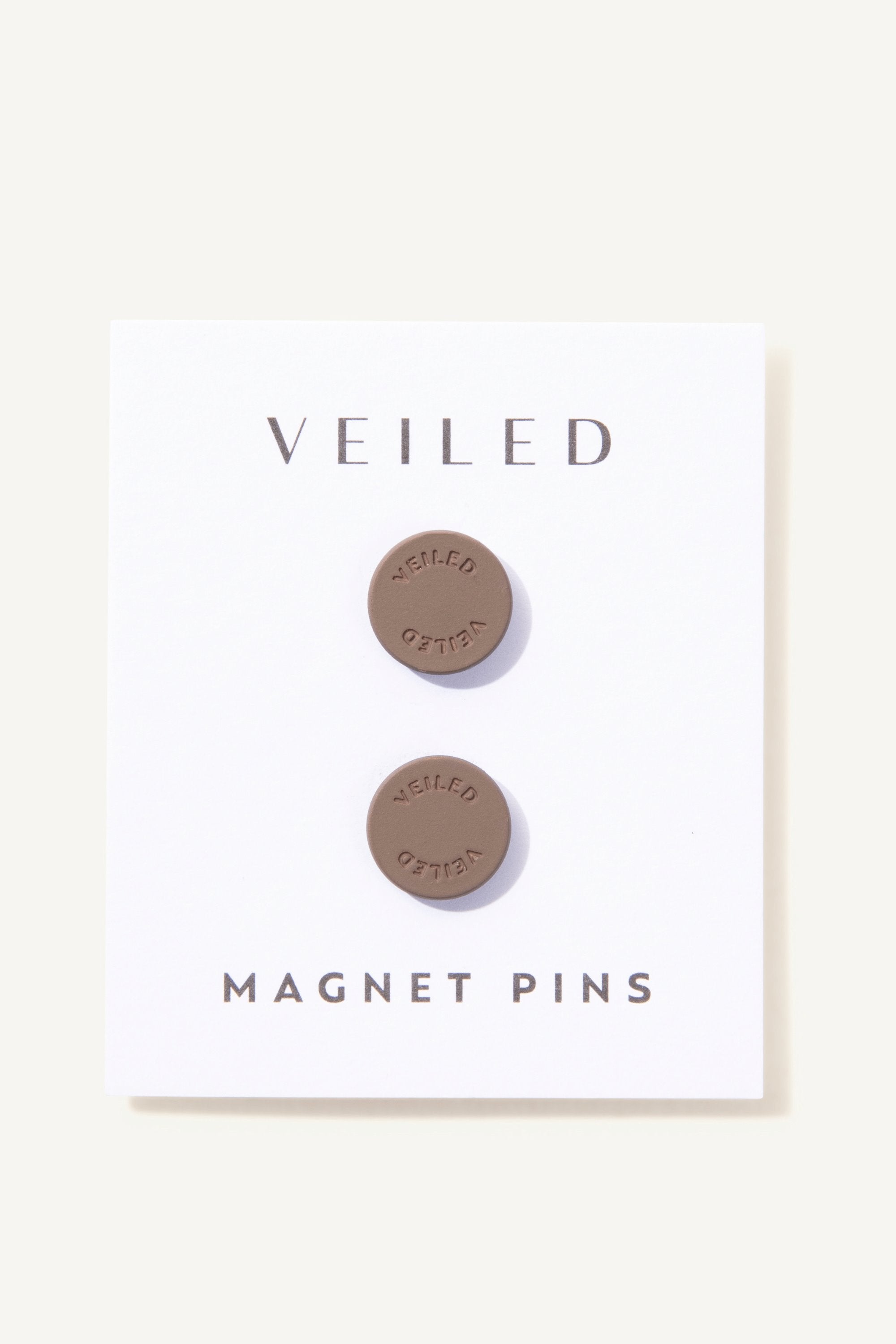 Signature Magnet Pins - Deep Taupe Veiled