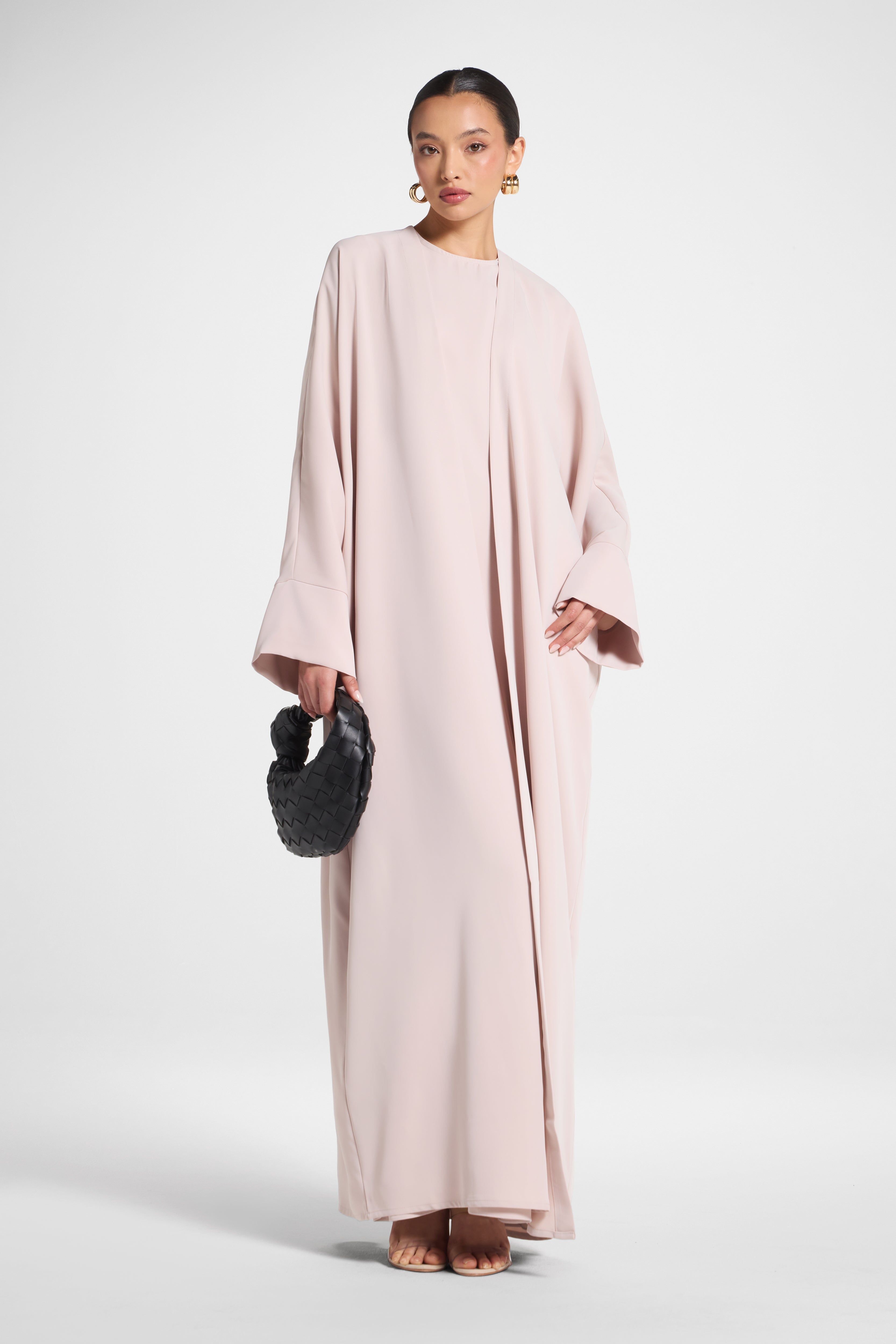Signature Open Abaya - Mink Abayas Veiled