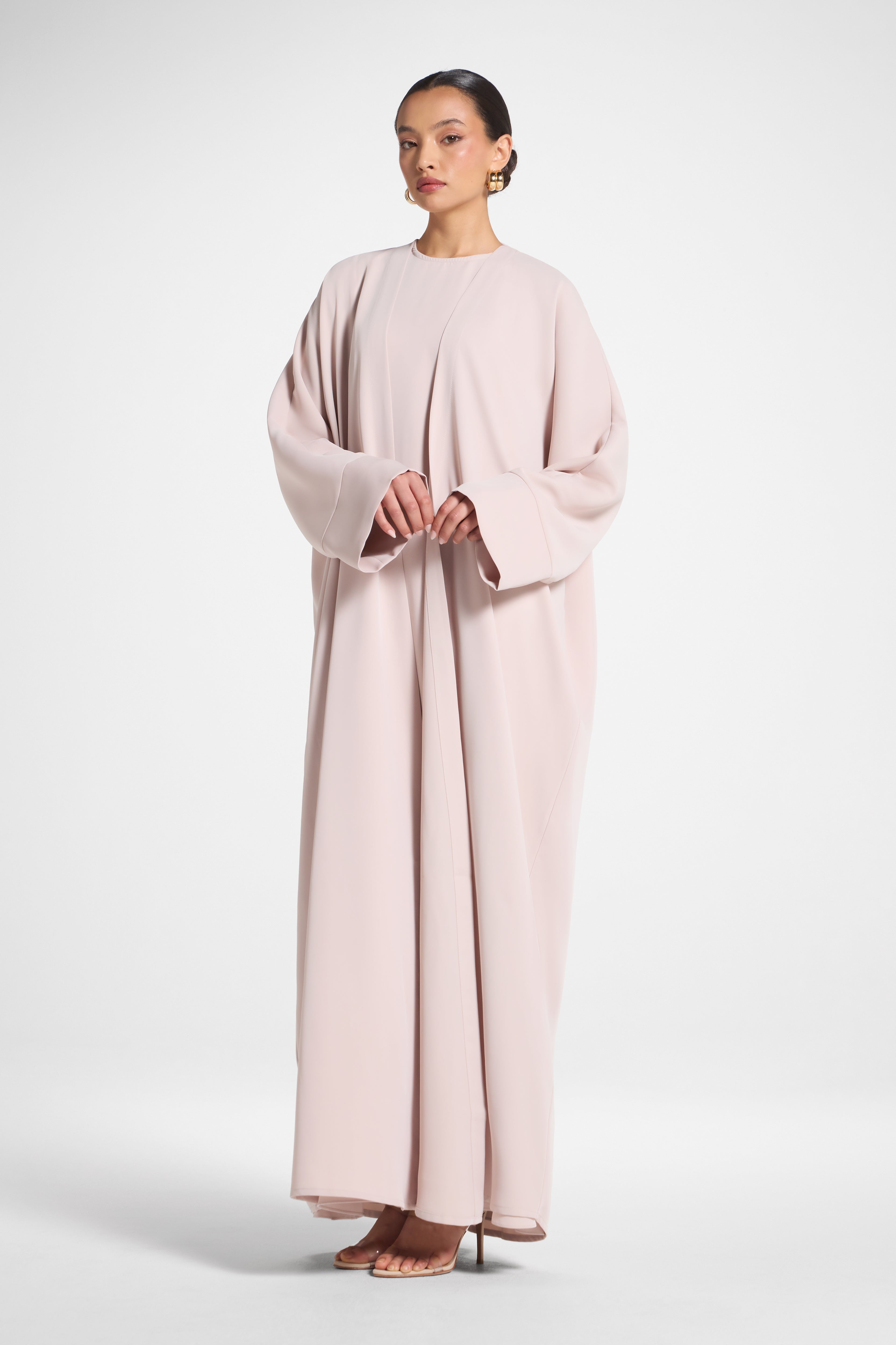 Signature Open Abaya - Mink Abayas Veiled