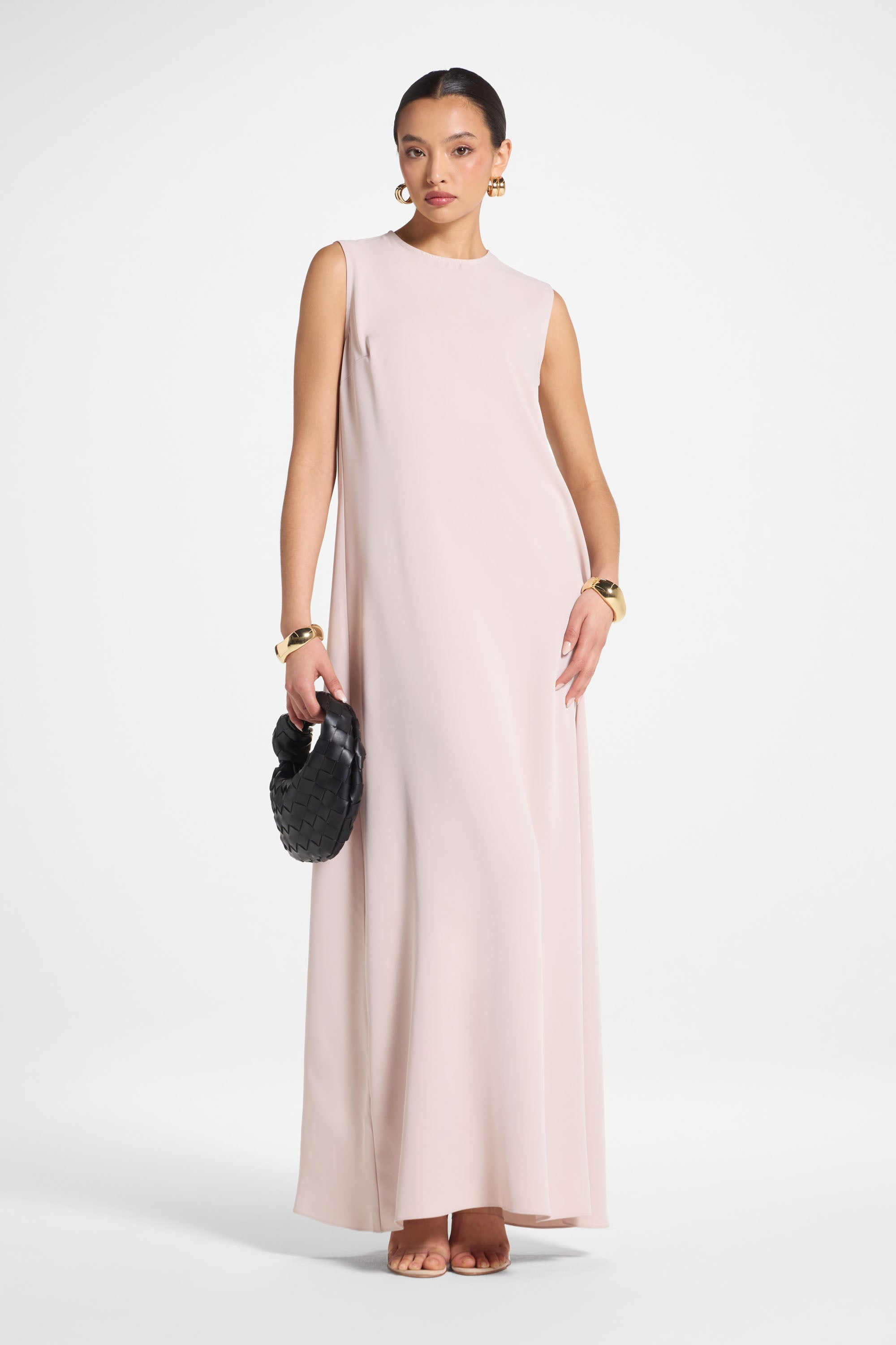 Signature Sleeveless Inner Maxi Dress - Mink S / 58" Signature Sleeveless Inner Maxi Dress - Mink S / 58"