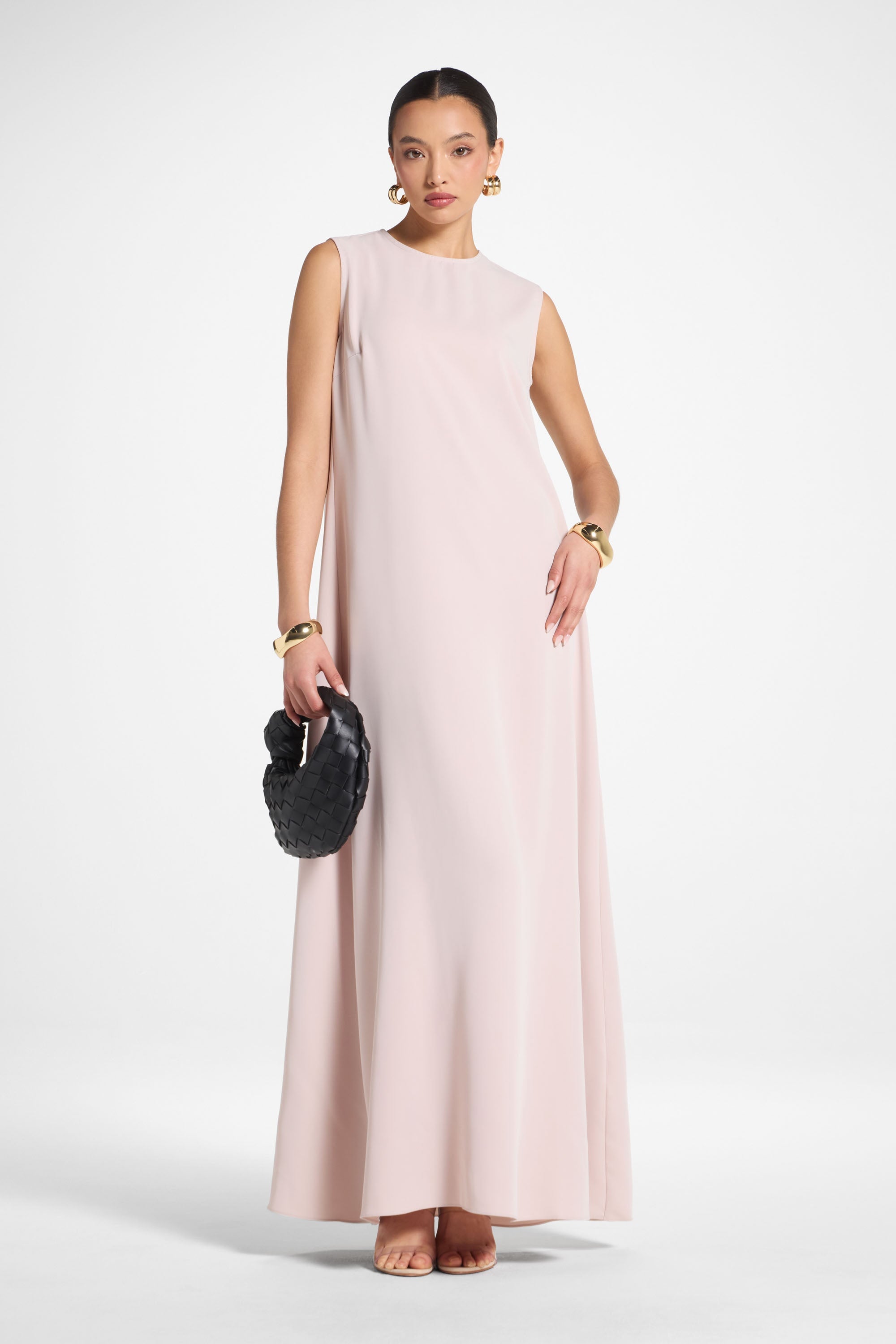 Signature Sleeveless Inner Maxi Dress - Mink Abayas Veiled