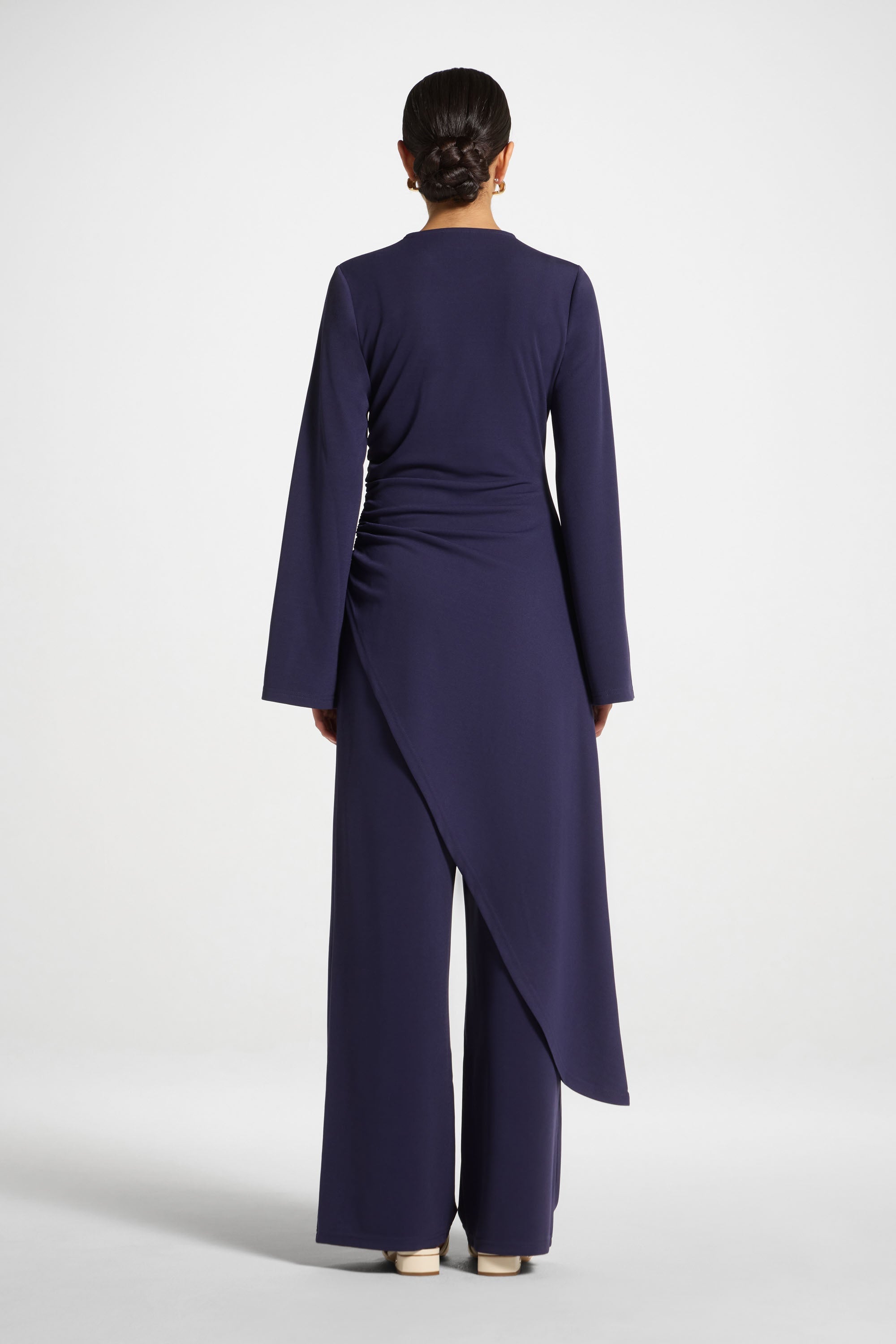 Signature Stretch Midi Tunic Top - Future Dusk Abayas Veiled
