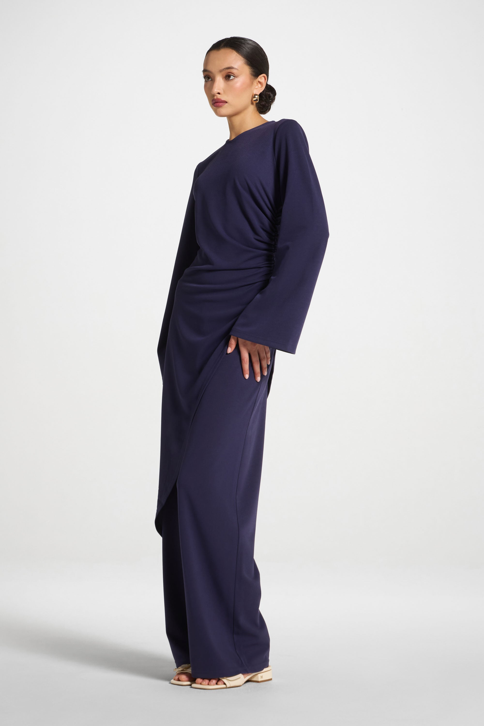 Signature Stretch Wide Leg Pants - Future Dusk Abayas Veiled