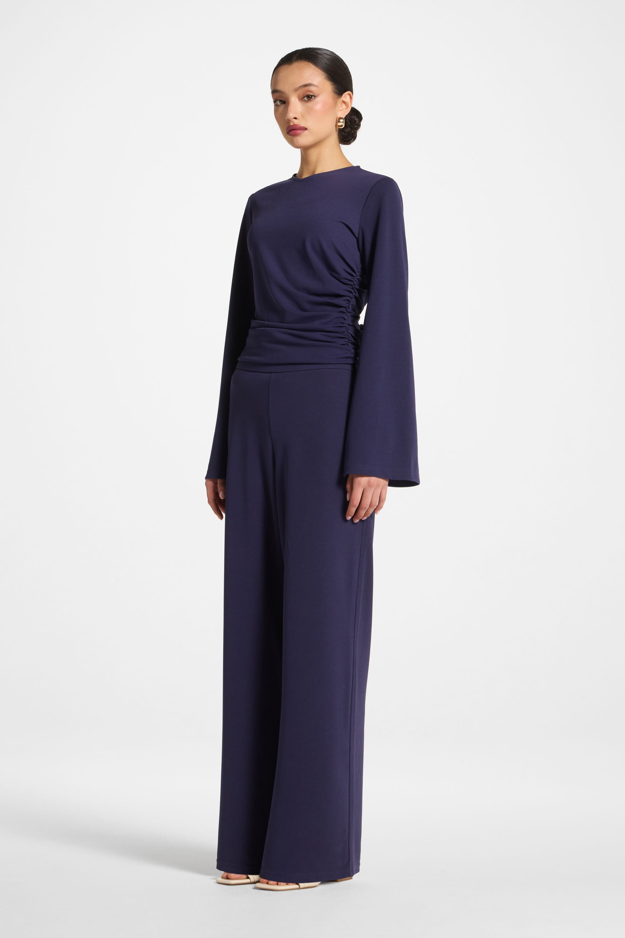 Signature Stretch Wide Leg Pants - Future Dusk Abayas Veiled