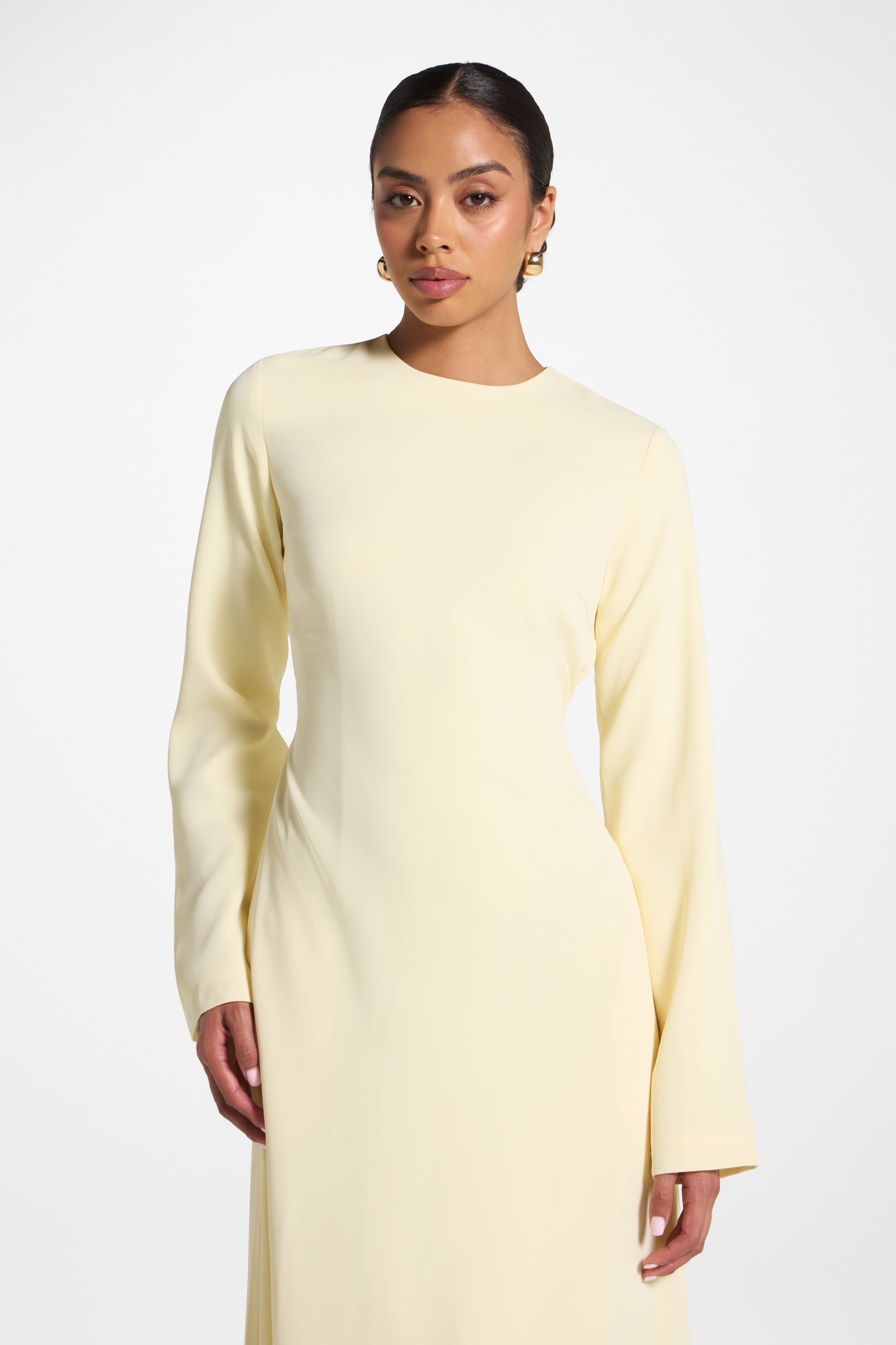 Signature Tie Back Maxi Dress - Banana Abayas Veiled