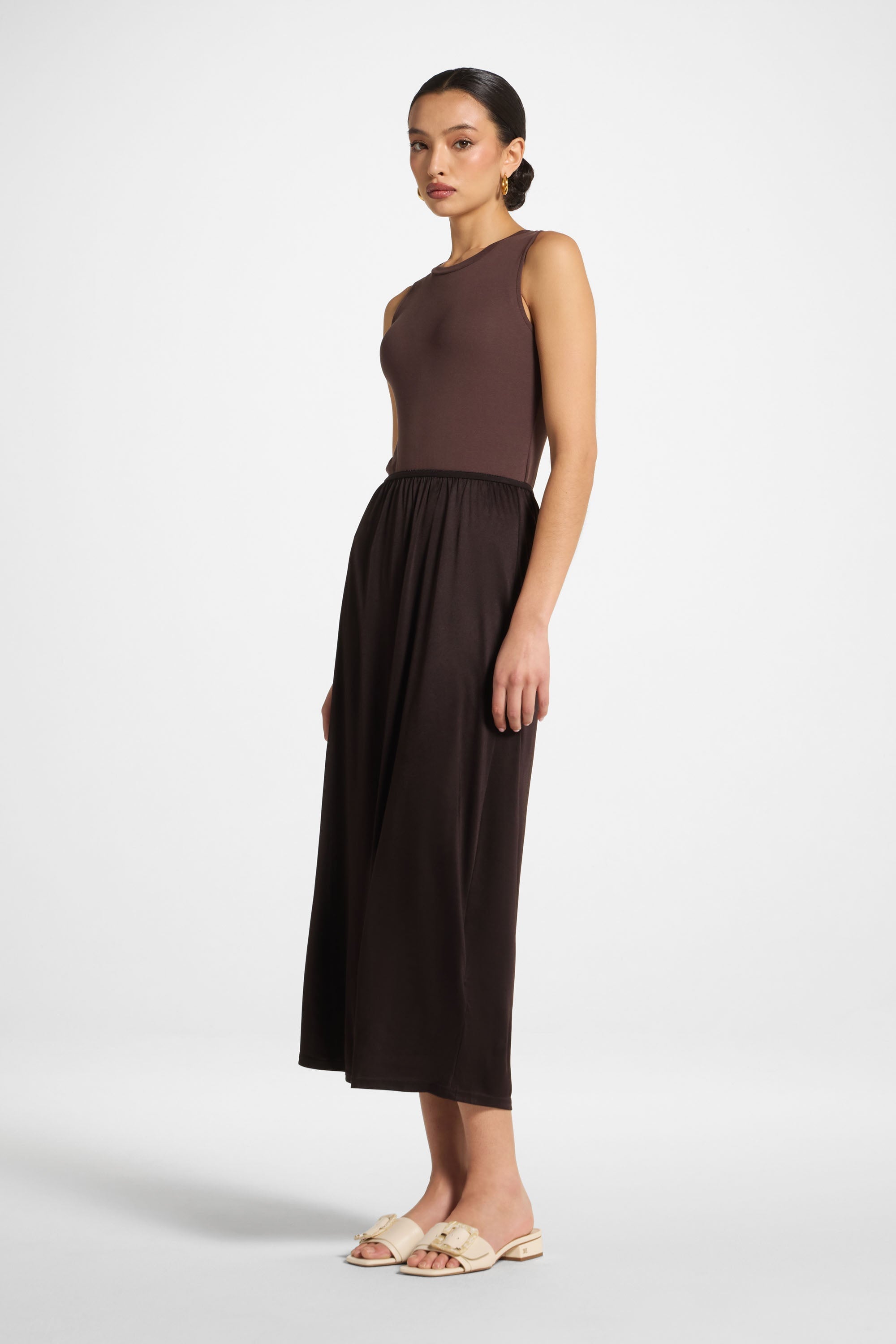 Slip Skirt - Chocolate Abayas Veiled