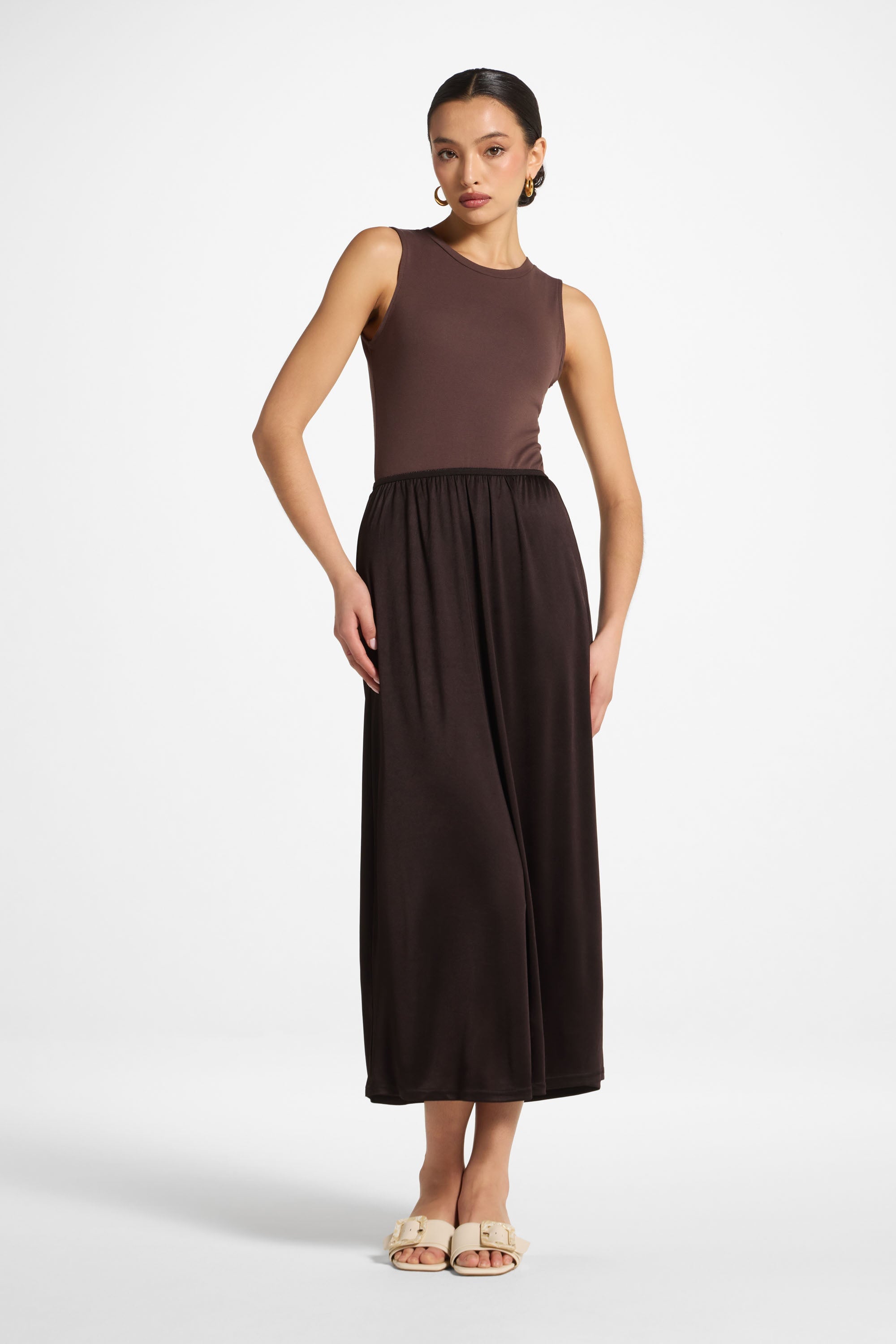 Slip Skirt - Chocolate Abayas Veiled
