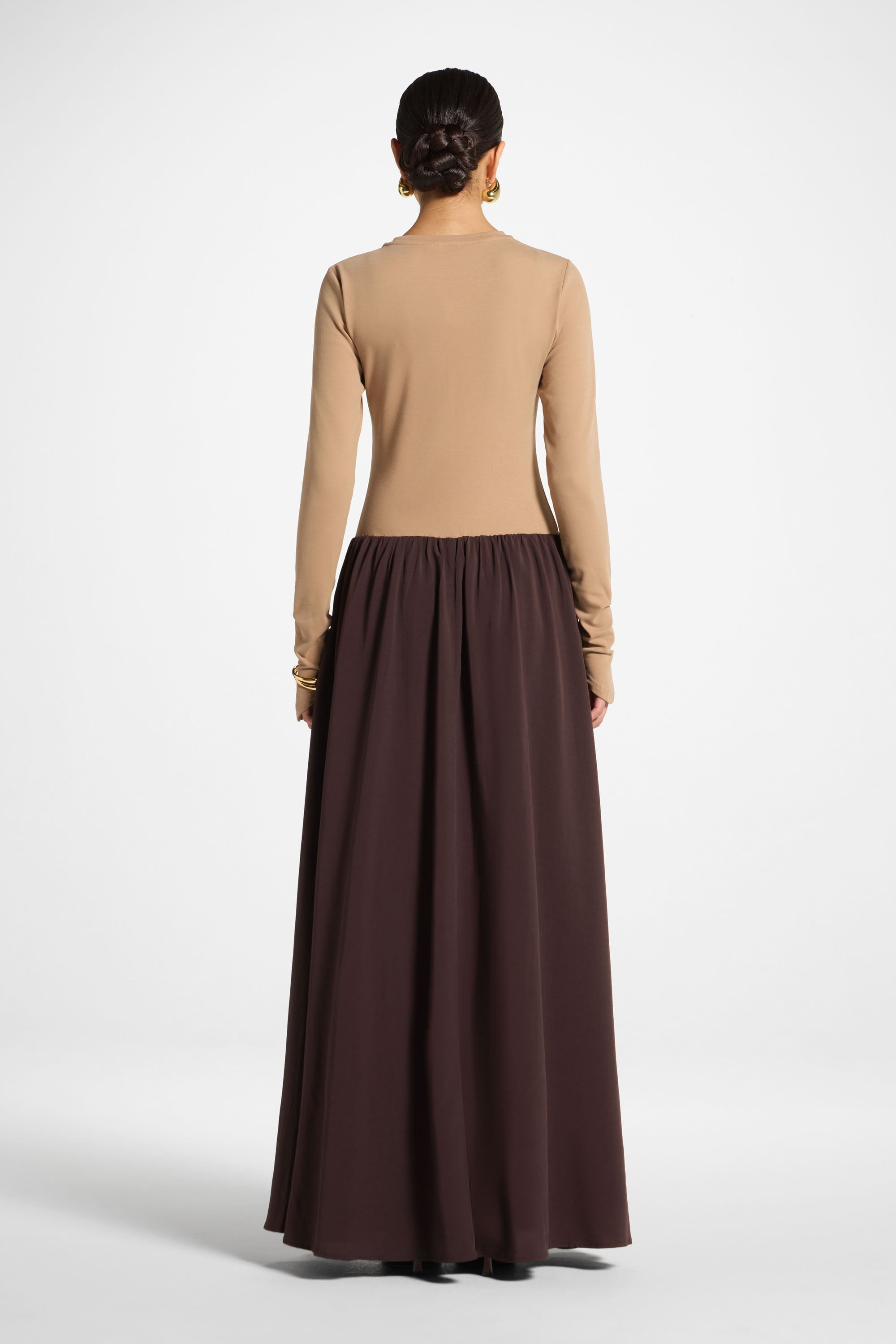 Stella Maxi Dress - Mocha Latte Abayas Veiled