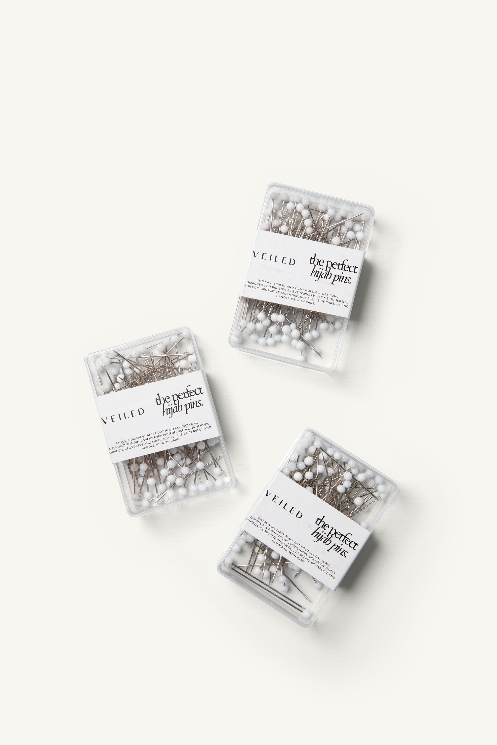 Straight Pins - White Accessories Veiled Collection