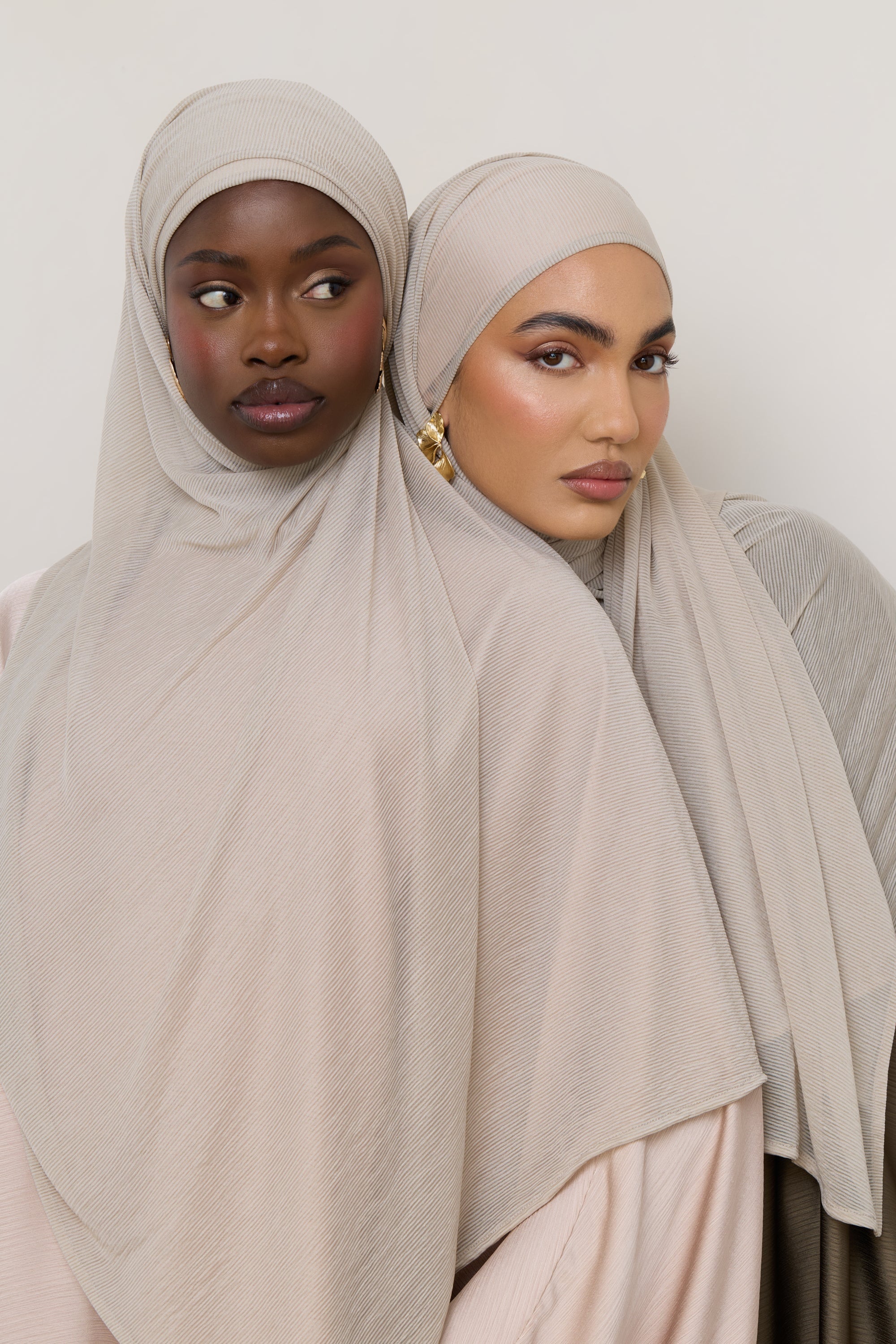 Stretch Stripe Hijab - Cloud Hijabs Veiled