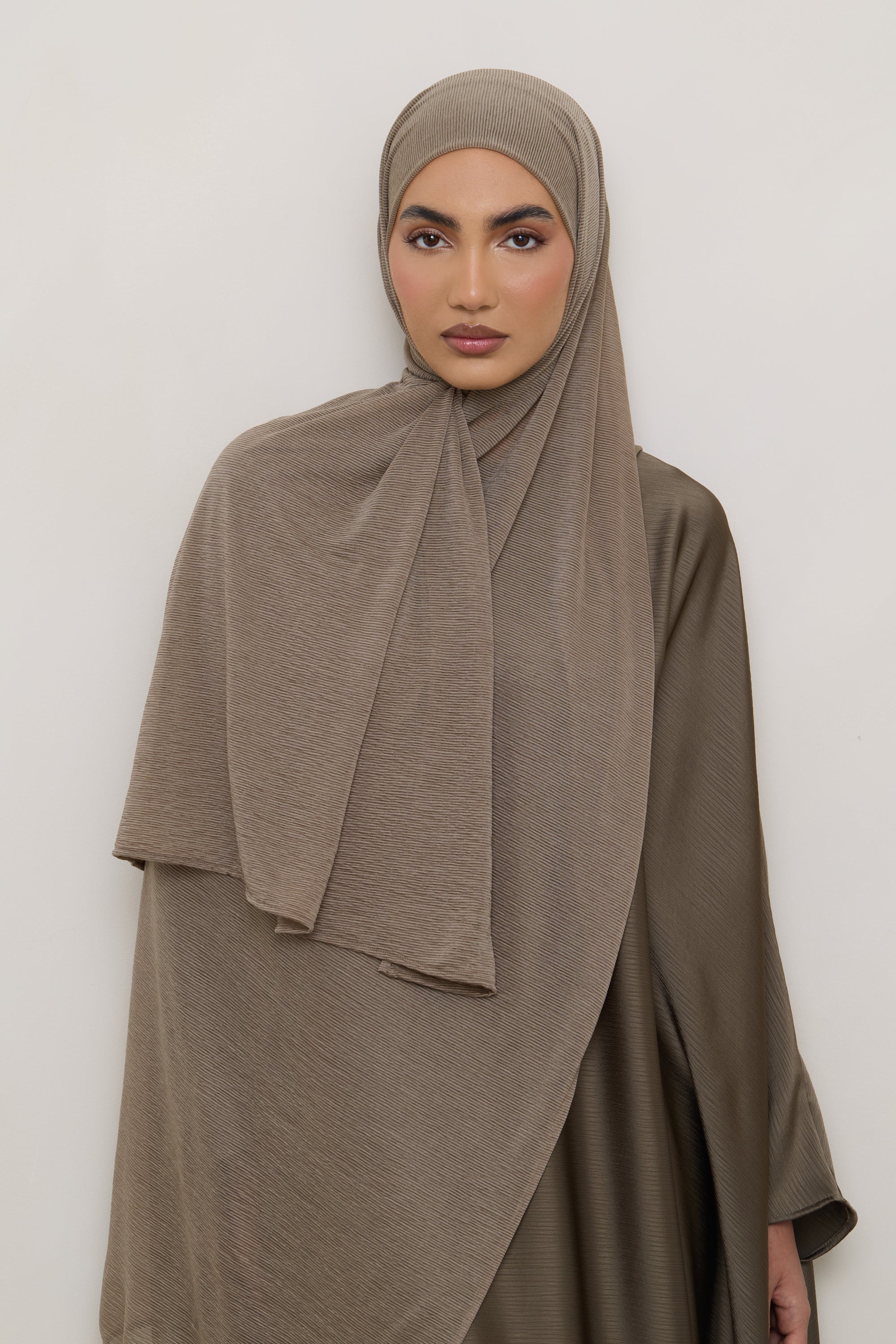 Stretch Stripe Hijab - Zaytoon Hijabs Veiled