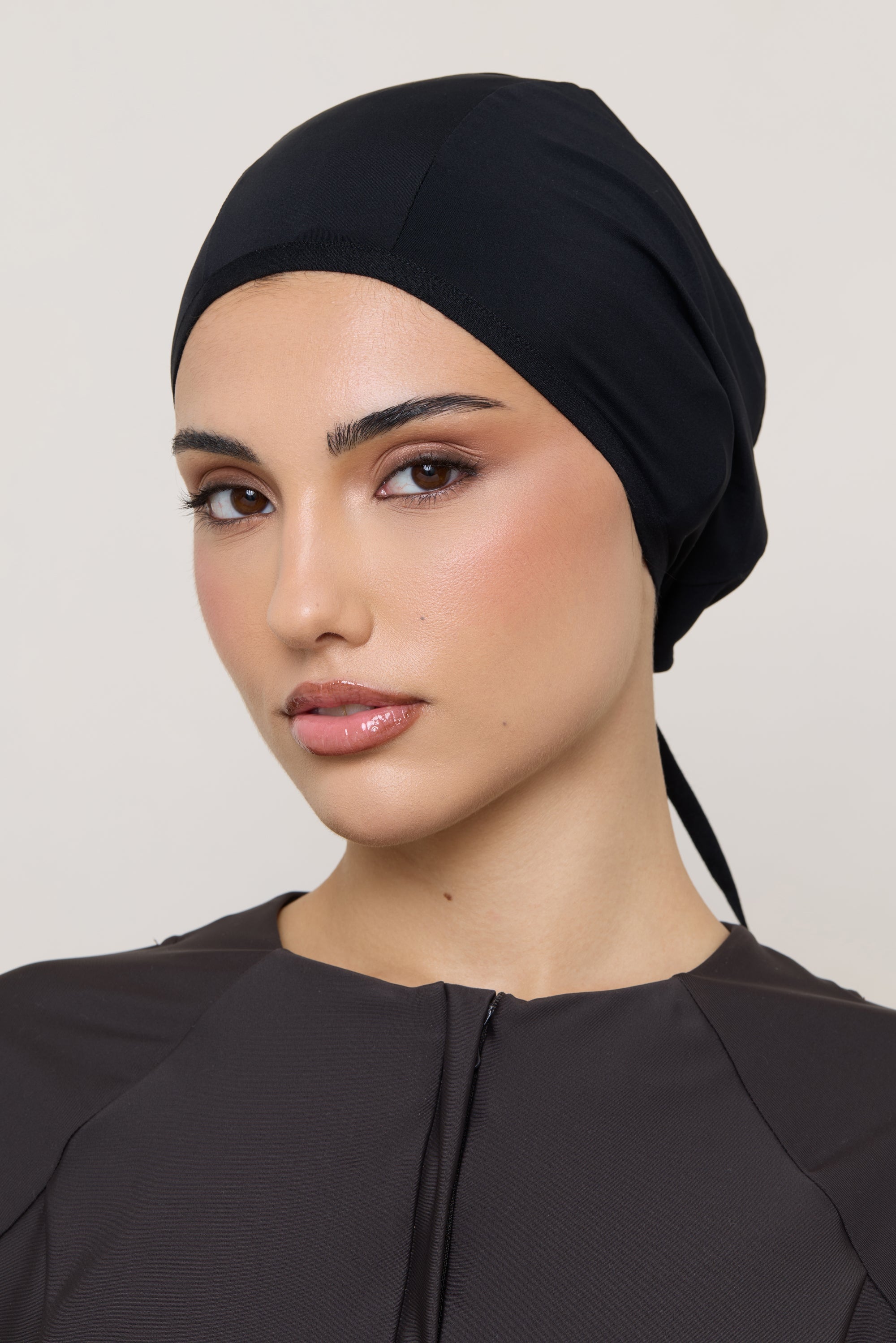 Swim Hijab & Cap Set - Black Swim Veiled