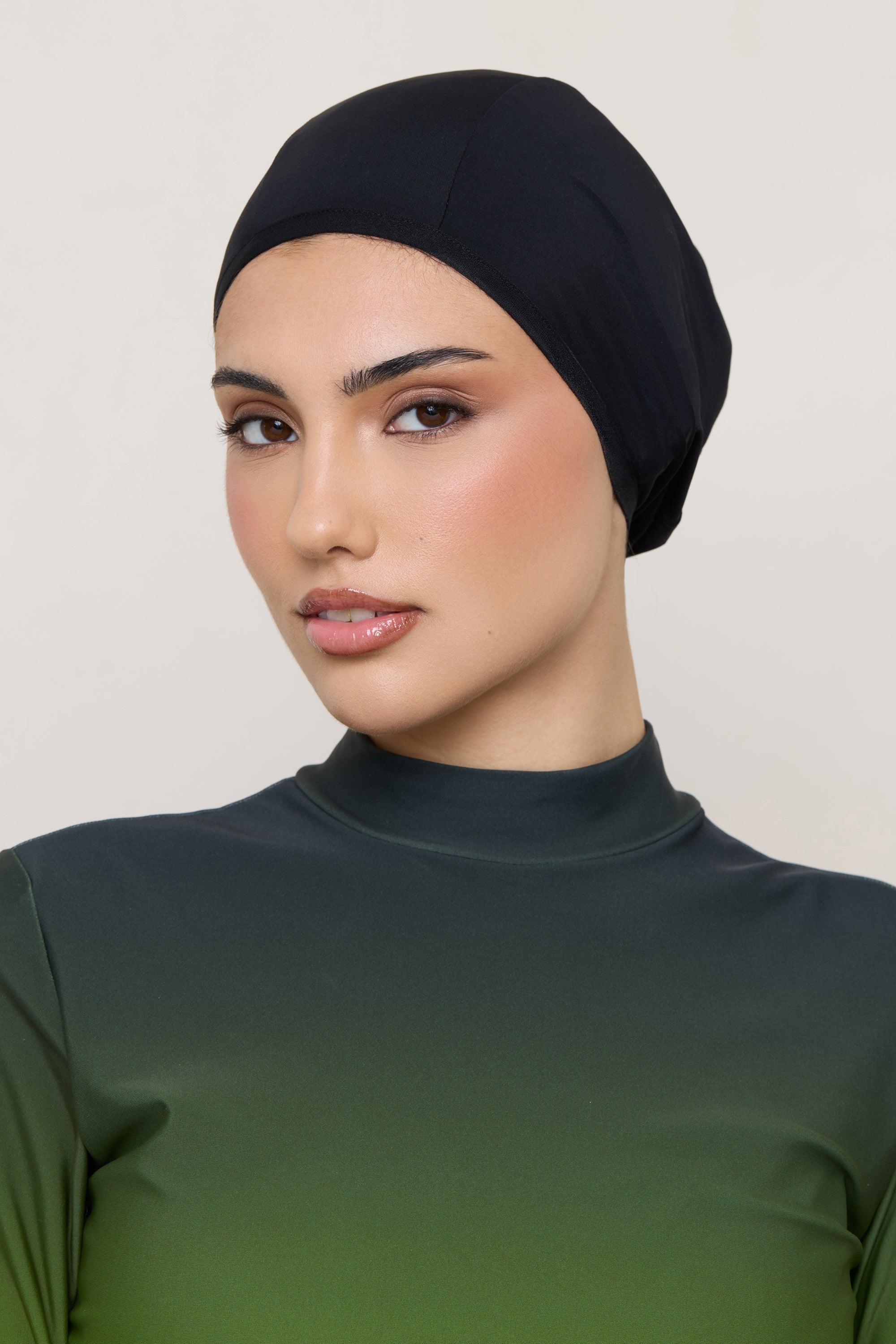 Swim Hijab & Cap Set - Black Swim Veiled
