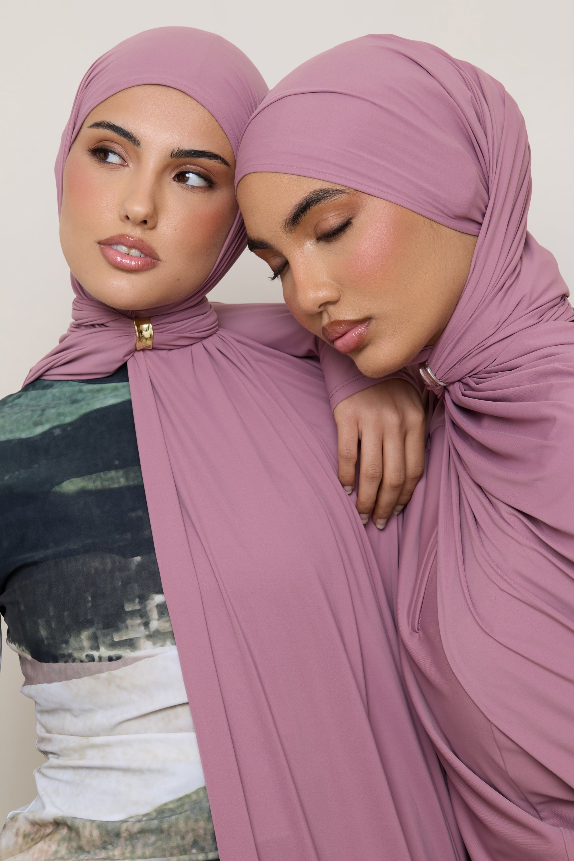 Swim Hijab & Cap Set - Wistful Mauve Swim Veiled