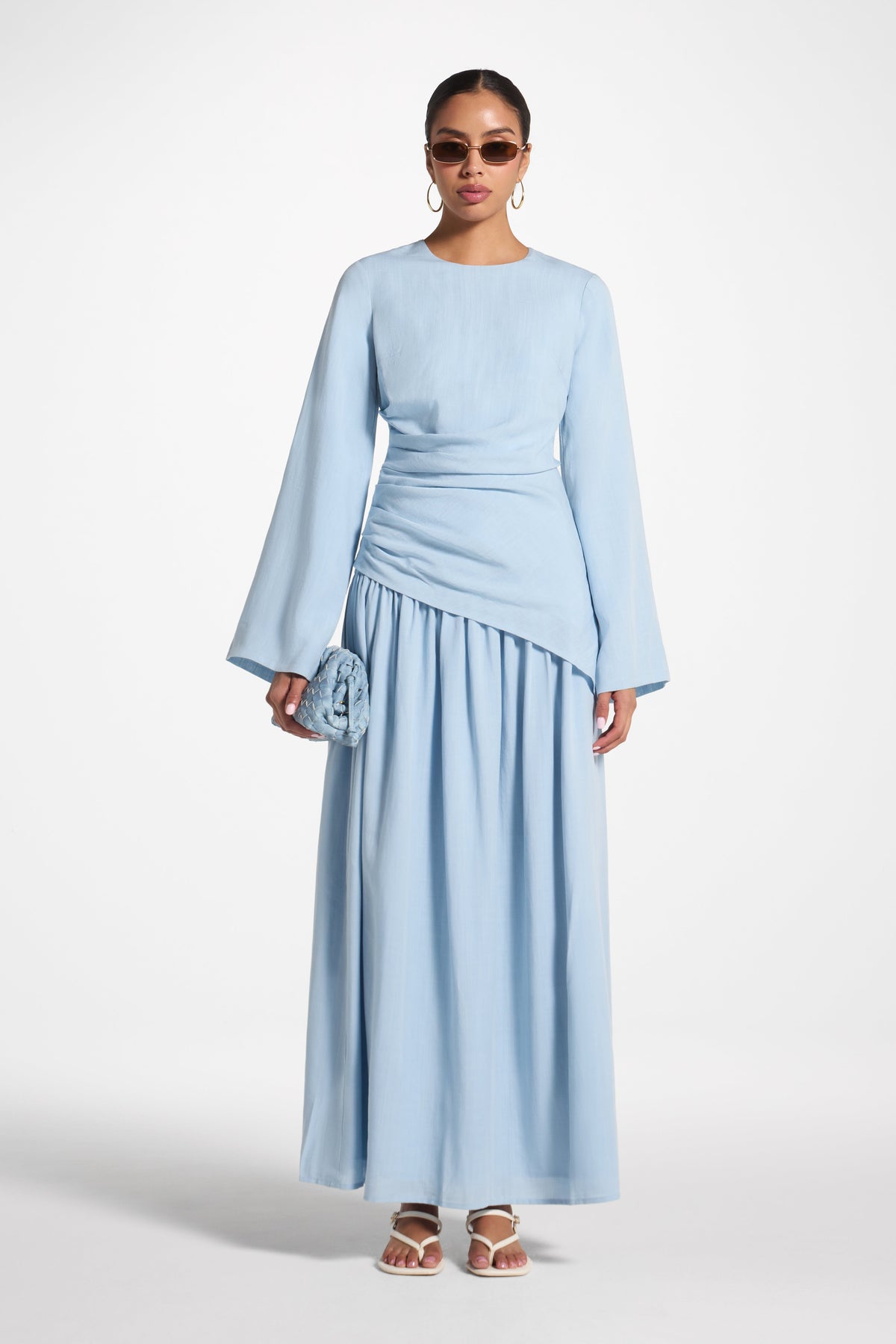 Tencel Asymmetric Top - Sky Top Veiled