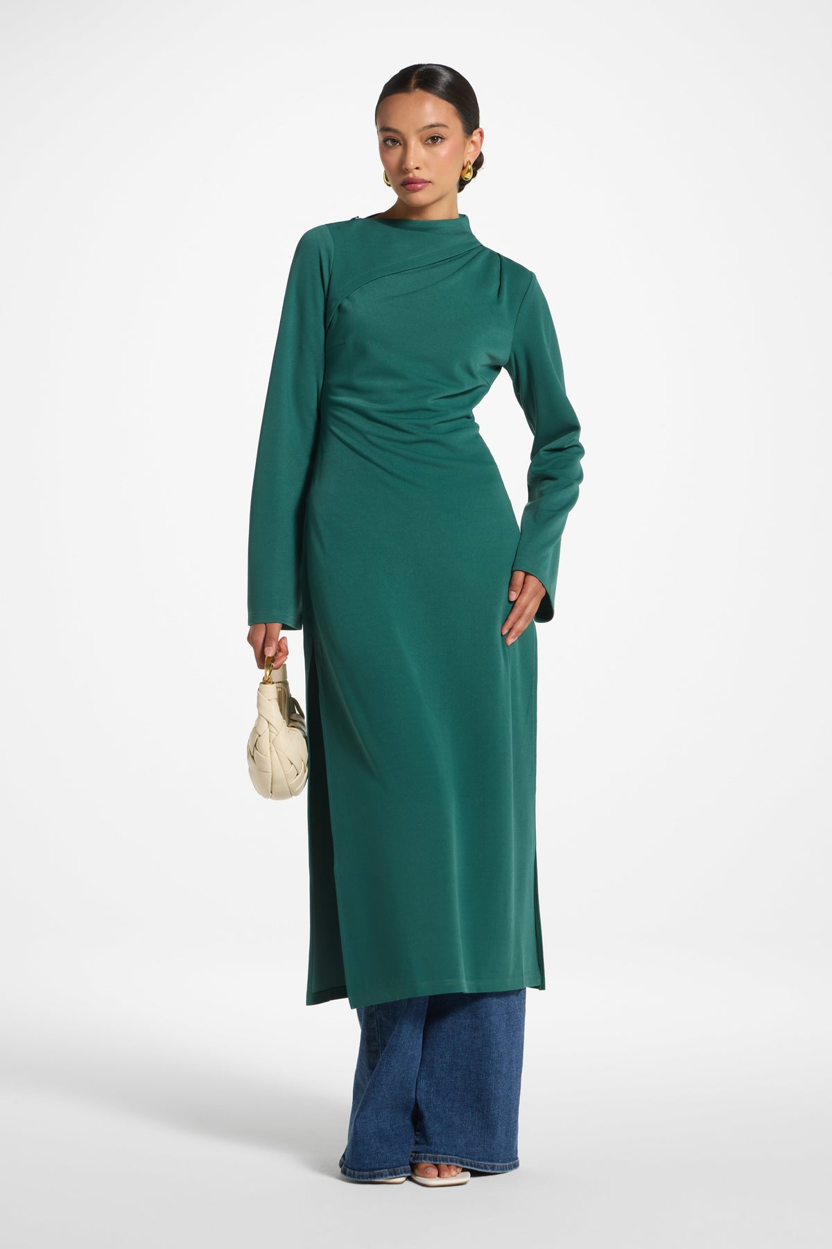 Tencel Longline Top - Pine Top Veiled