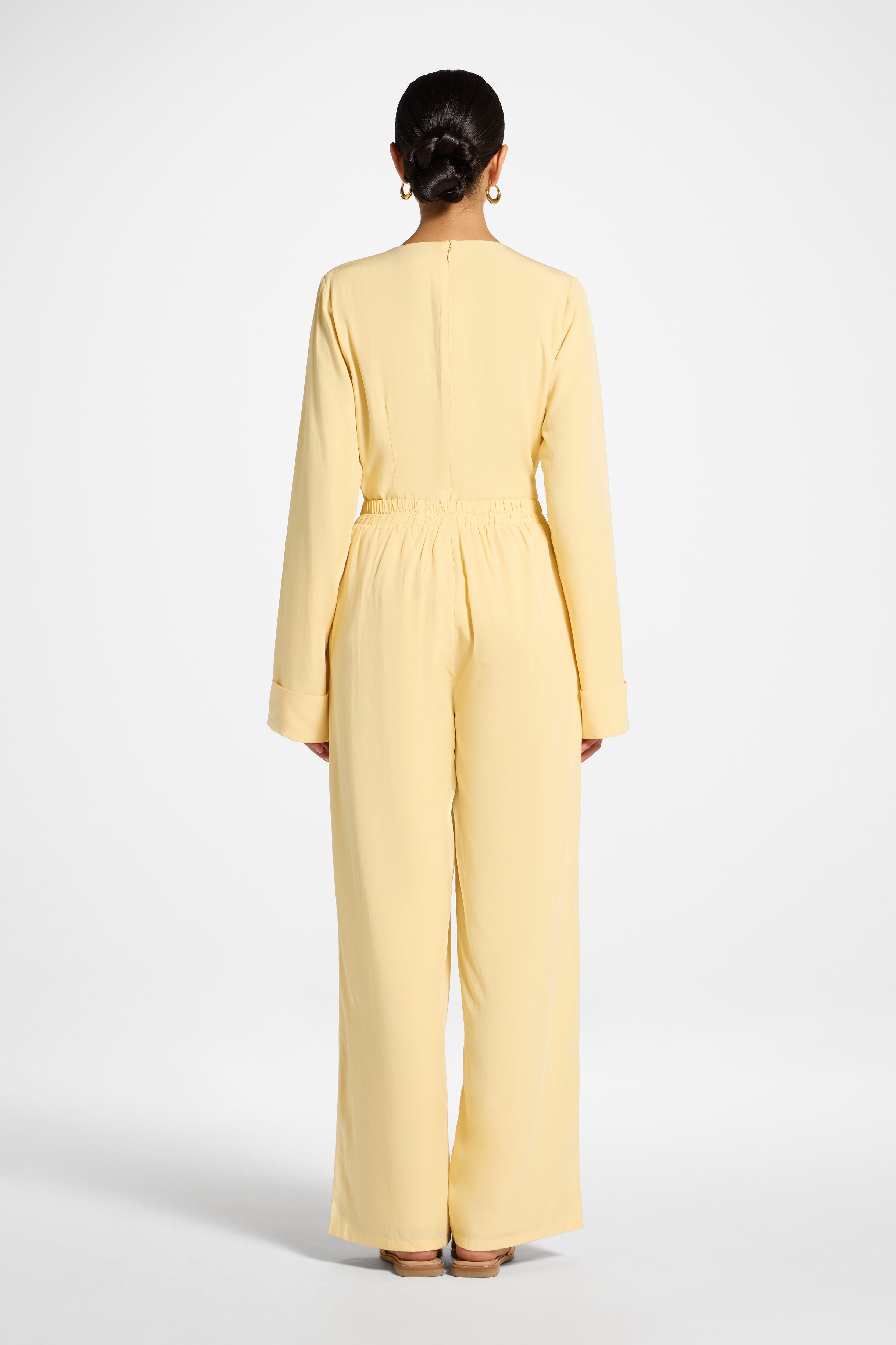 Tencel Wide Leg Pants - Banana Abayas Veiled