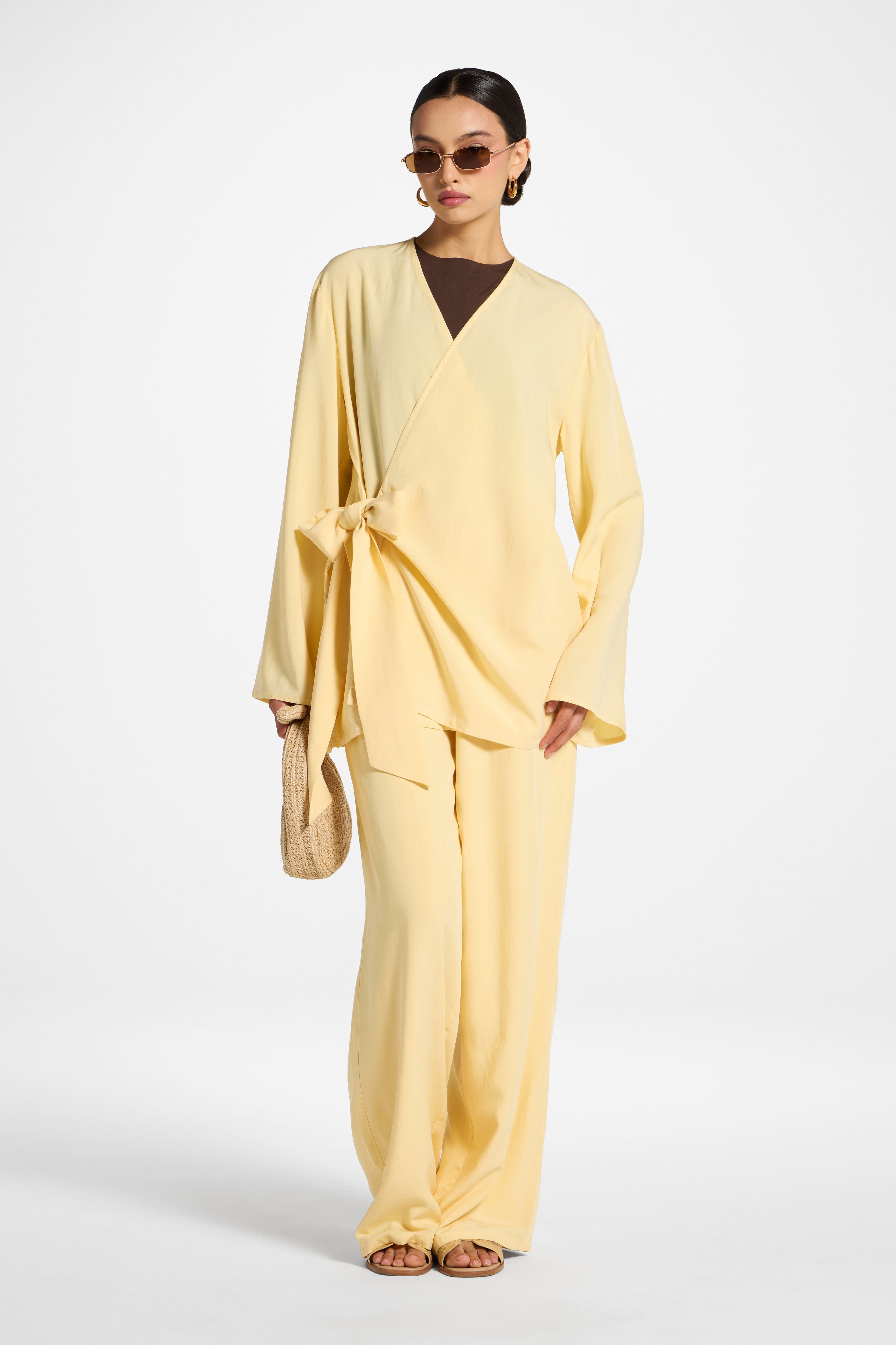 Tencel Wrap Top - Banana Abayas Veiled