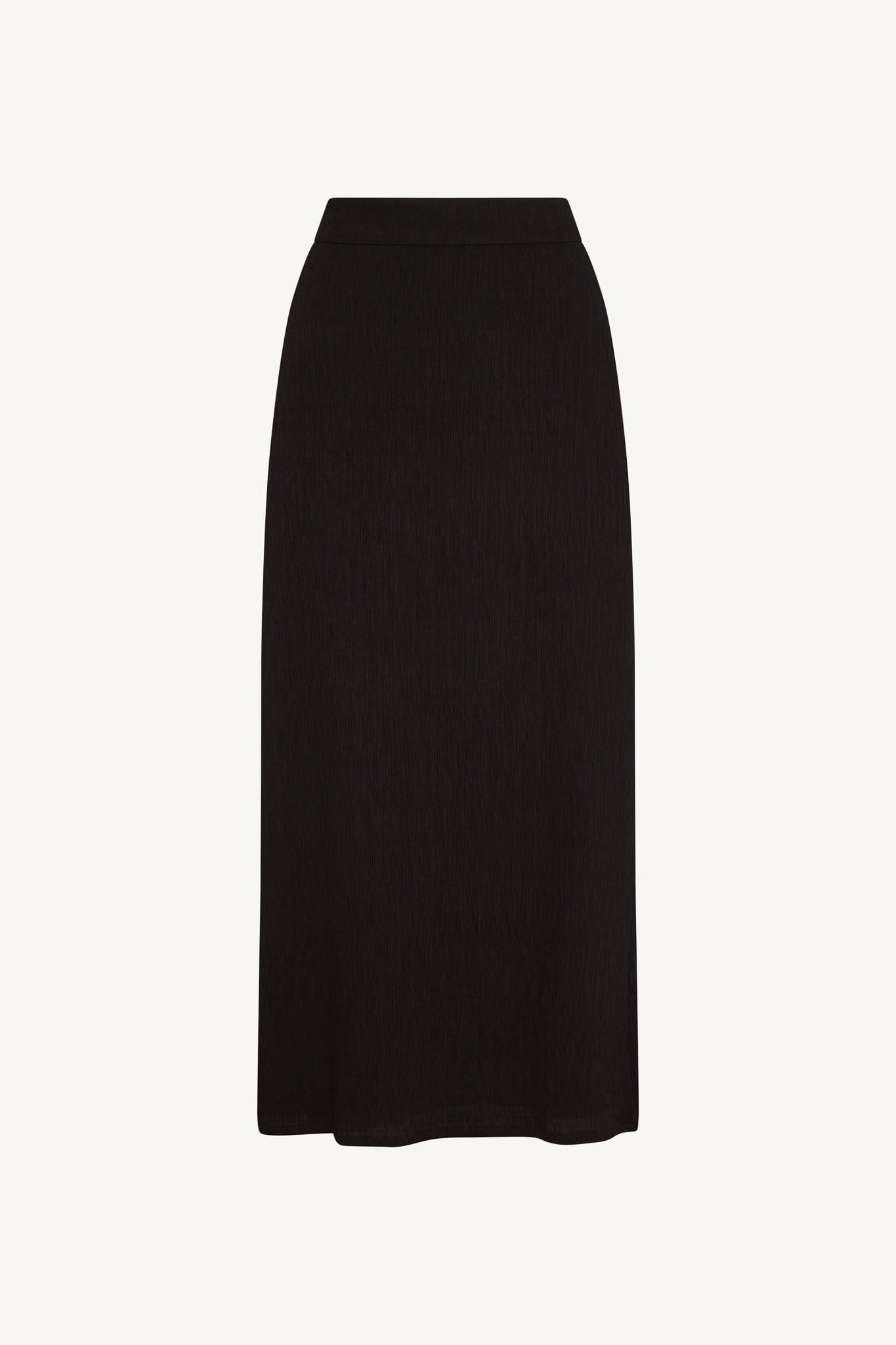 Textured Maxi Skirt - Black Abayas Veiled