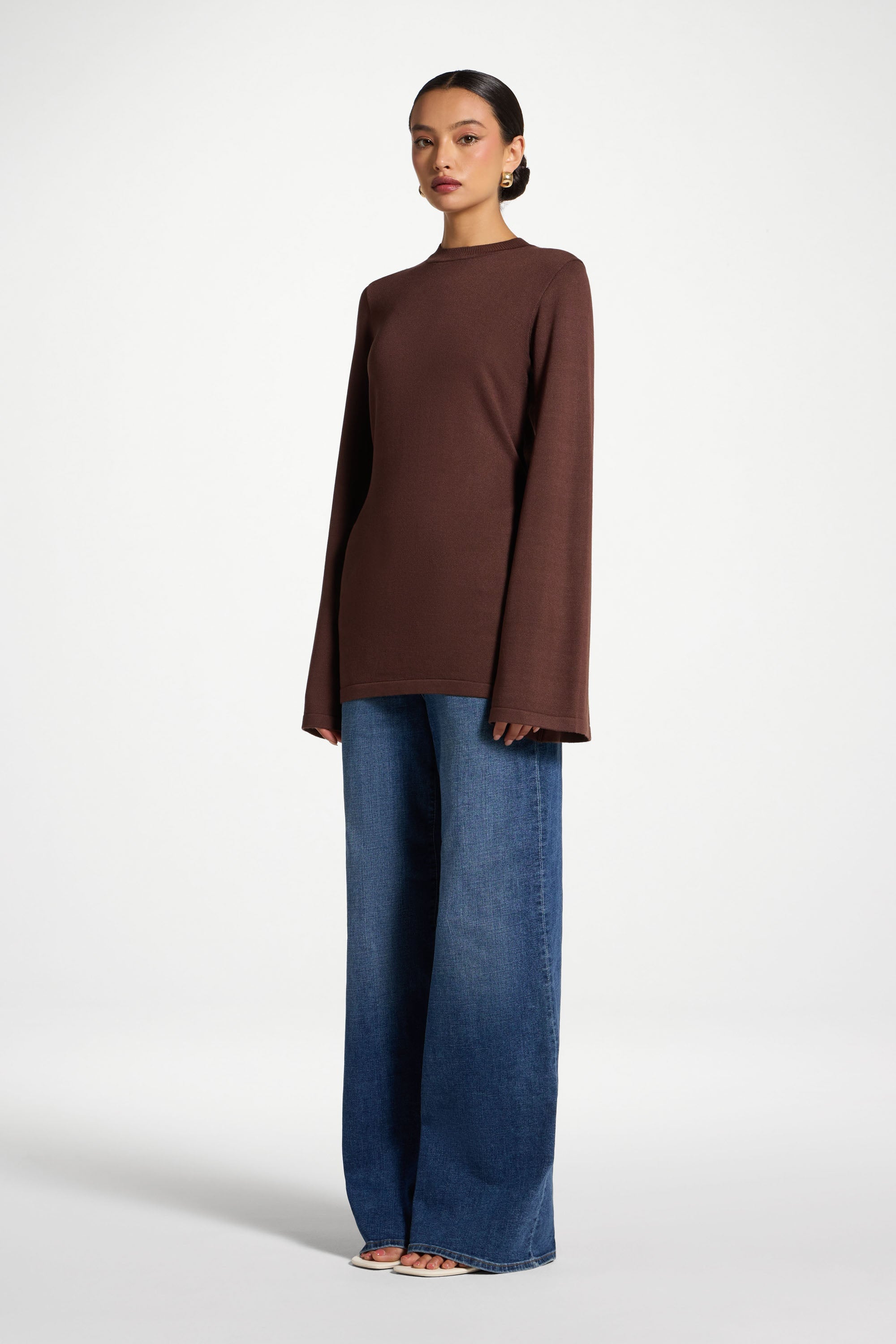 Tie Back Knit Top - Qahwah Abayas Veiled