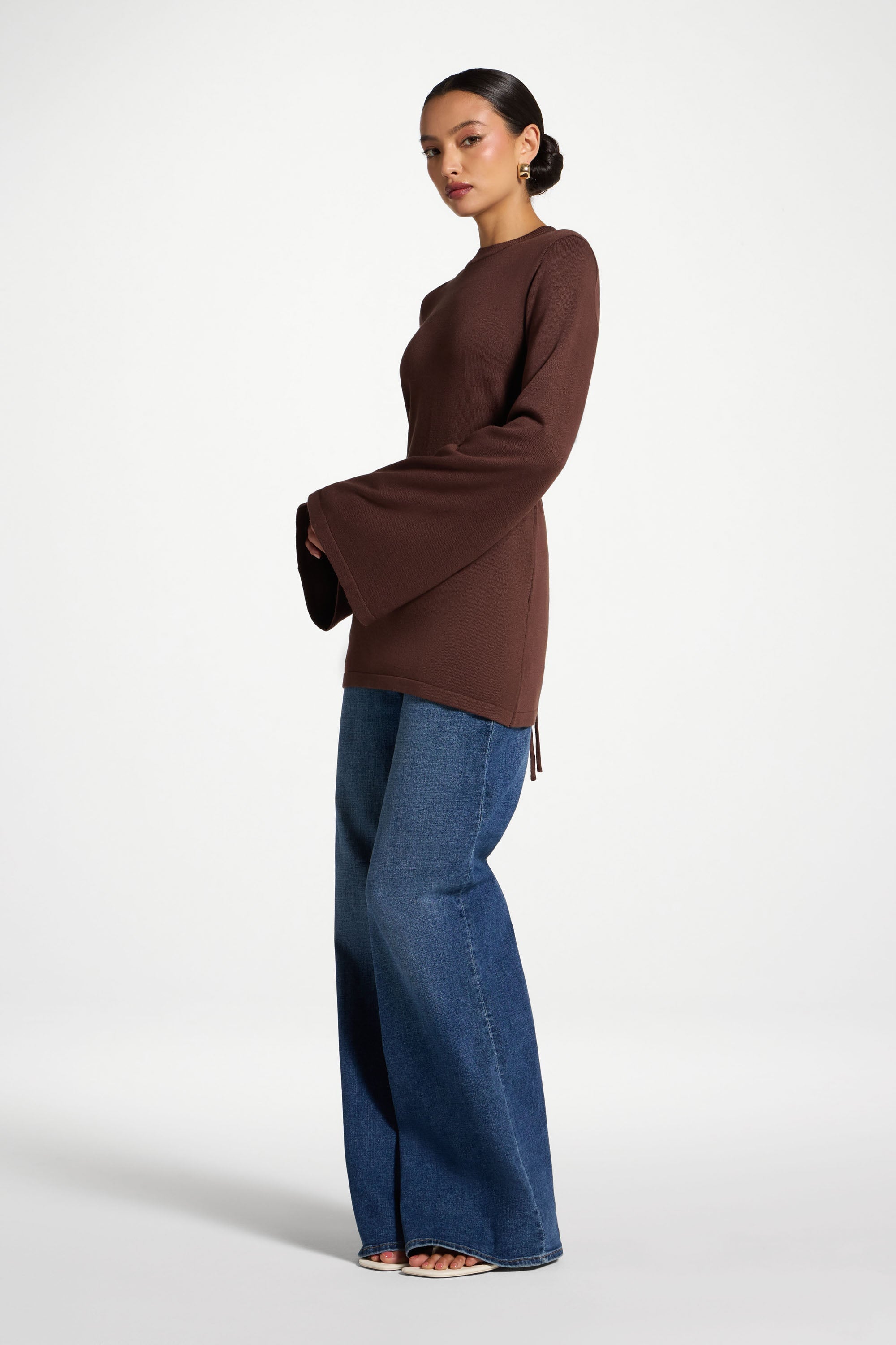Tie Back Knit Top - Qahwah Abayas Veiled