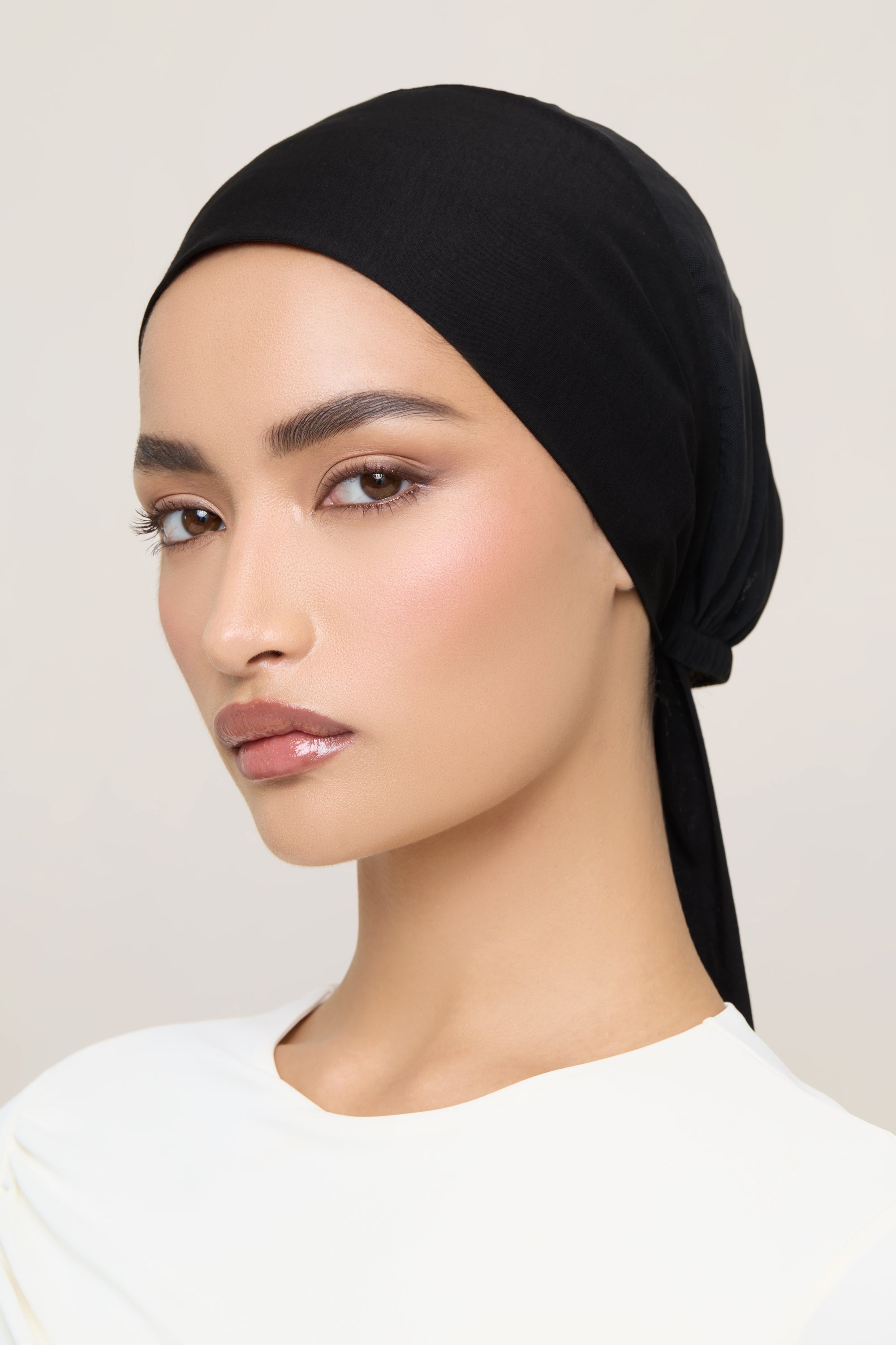 Tie Back Mesh Undercap - Black Accessories Veiled