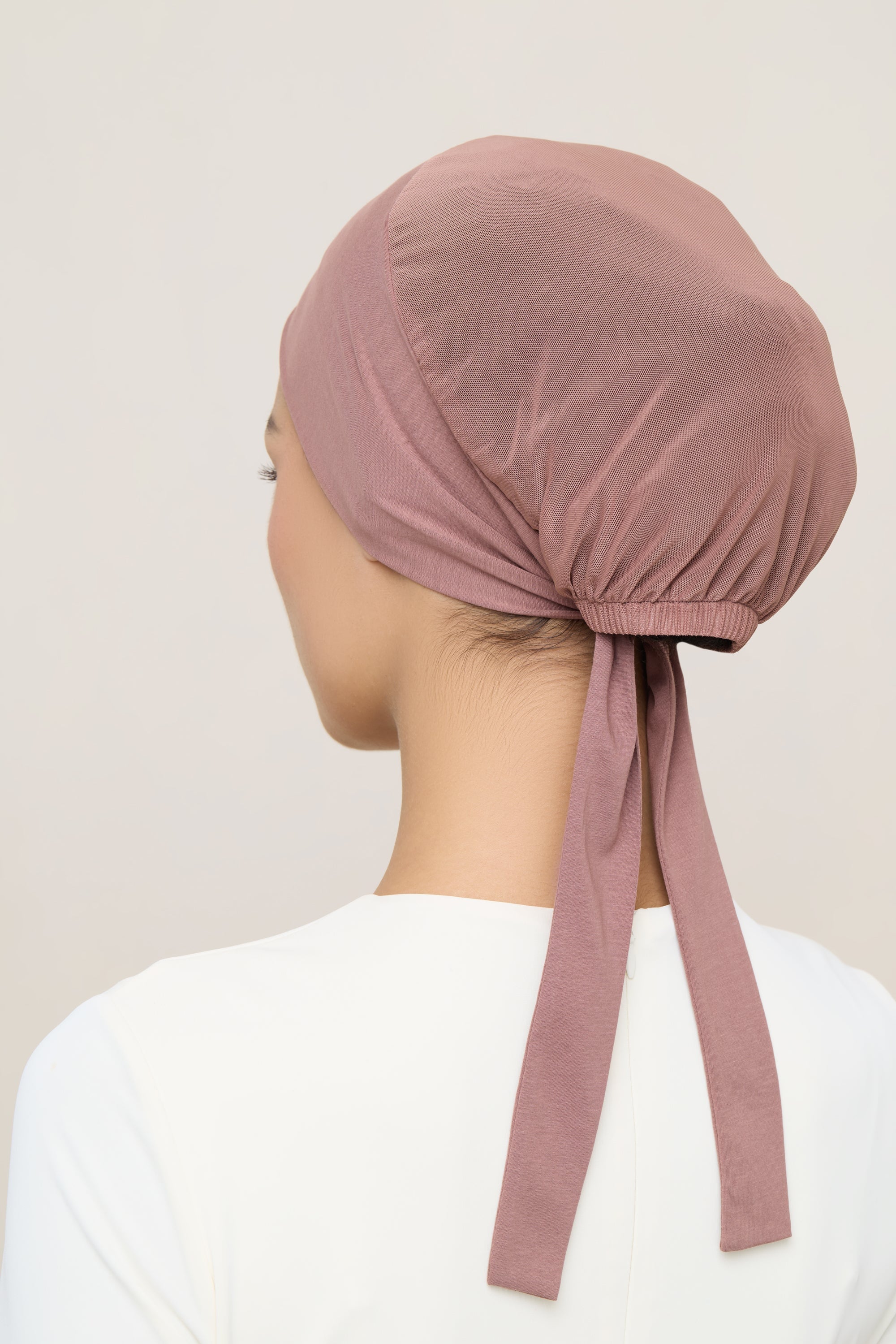 Tie Back Mesh Undercap - Nutmeg Accessories Veiled