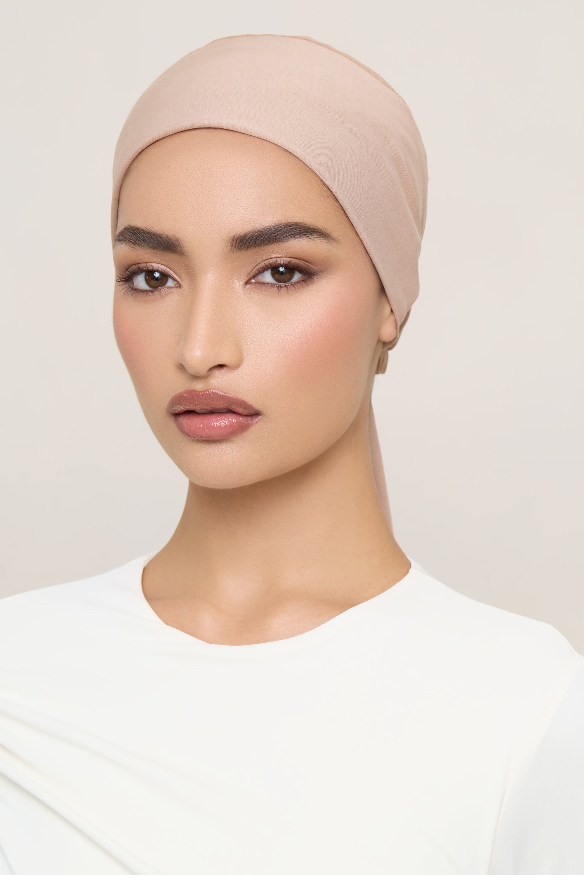 Tie Back Mesh Undercap - Warm Taupe Accessories Veiled