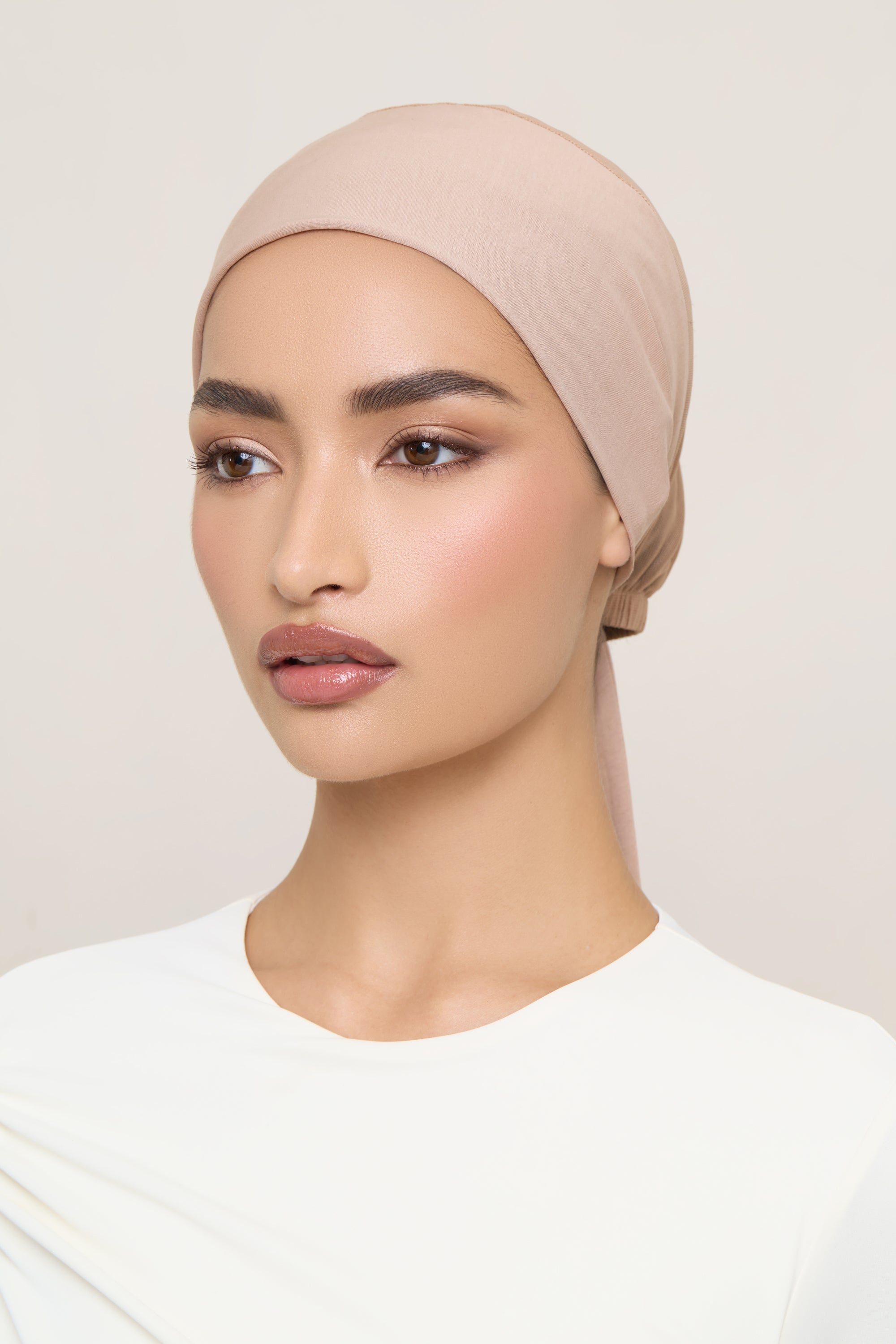 Tie Back Mesh Undercap - Warm Taupe Accessories Veiled