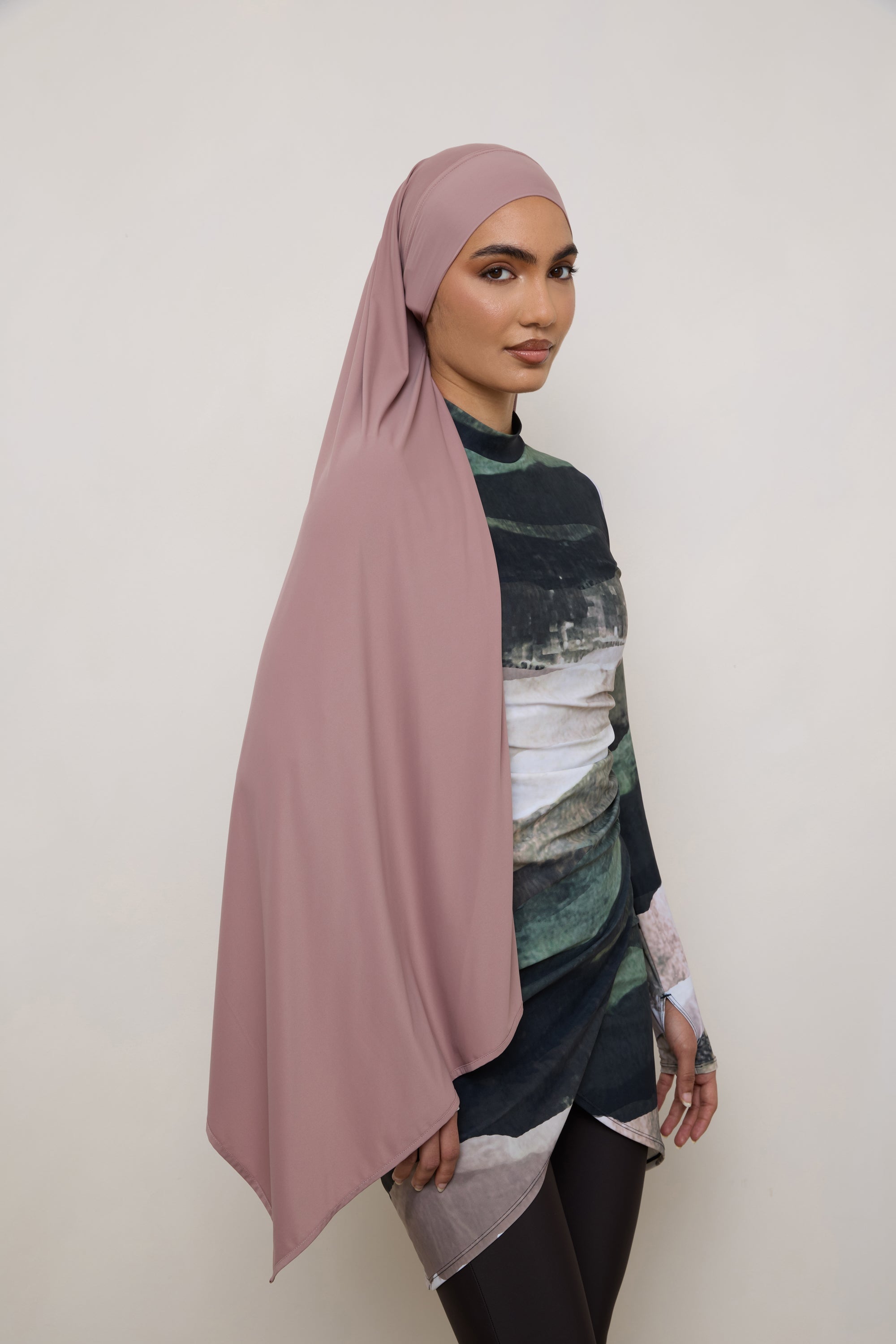 Tie Back Swim Hijab - Dusky Reef Swim Veiled