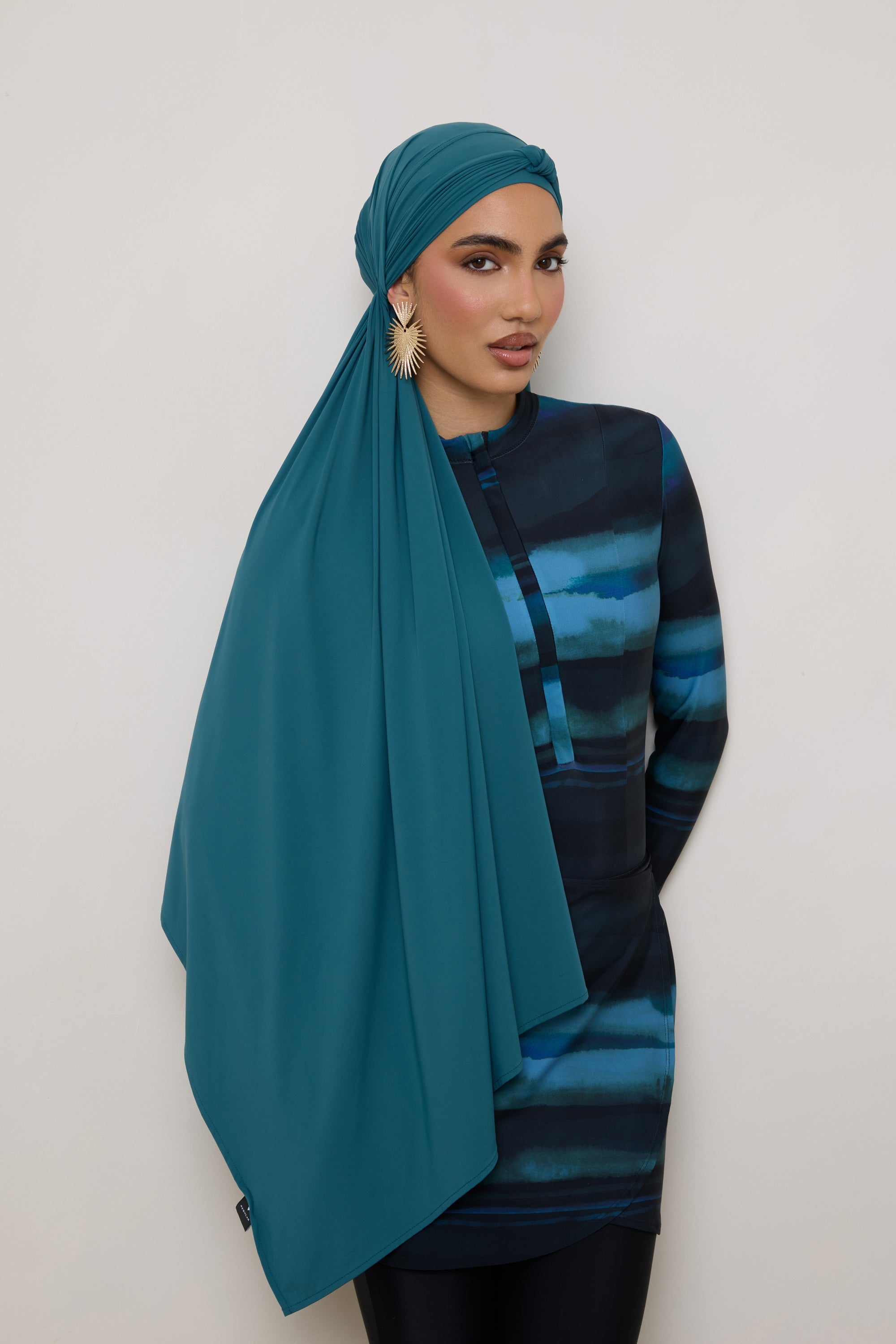 Tie Back Swim Hijab - Mediterranea Swim Veiled