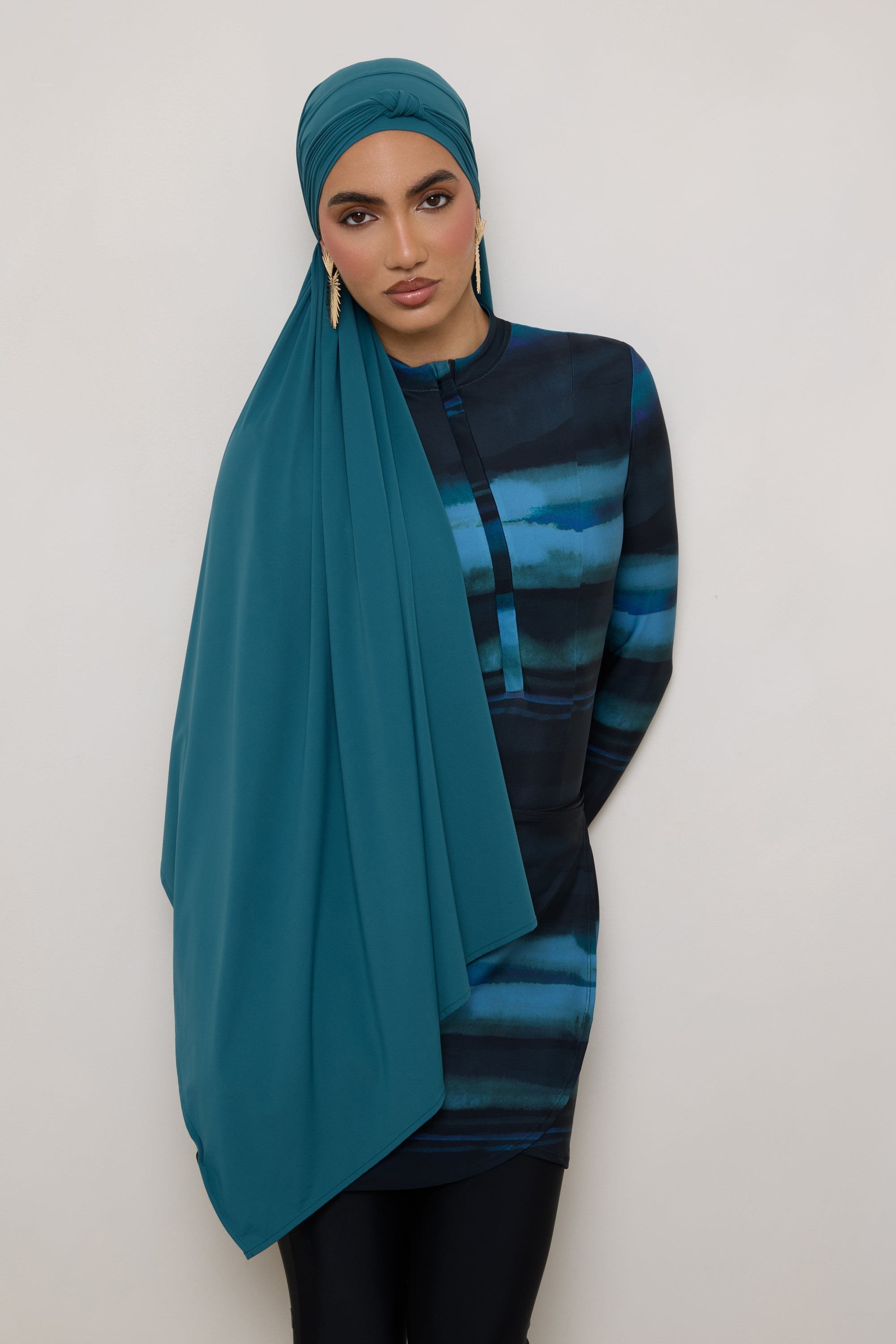 Tie Back Swim Hijab - Mediterranea Swim Veiled