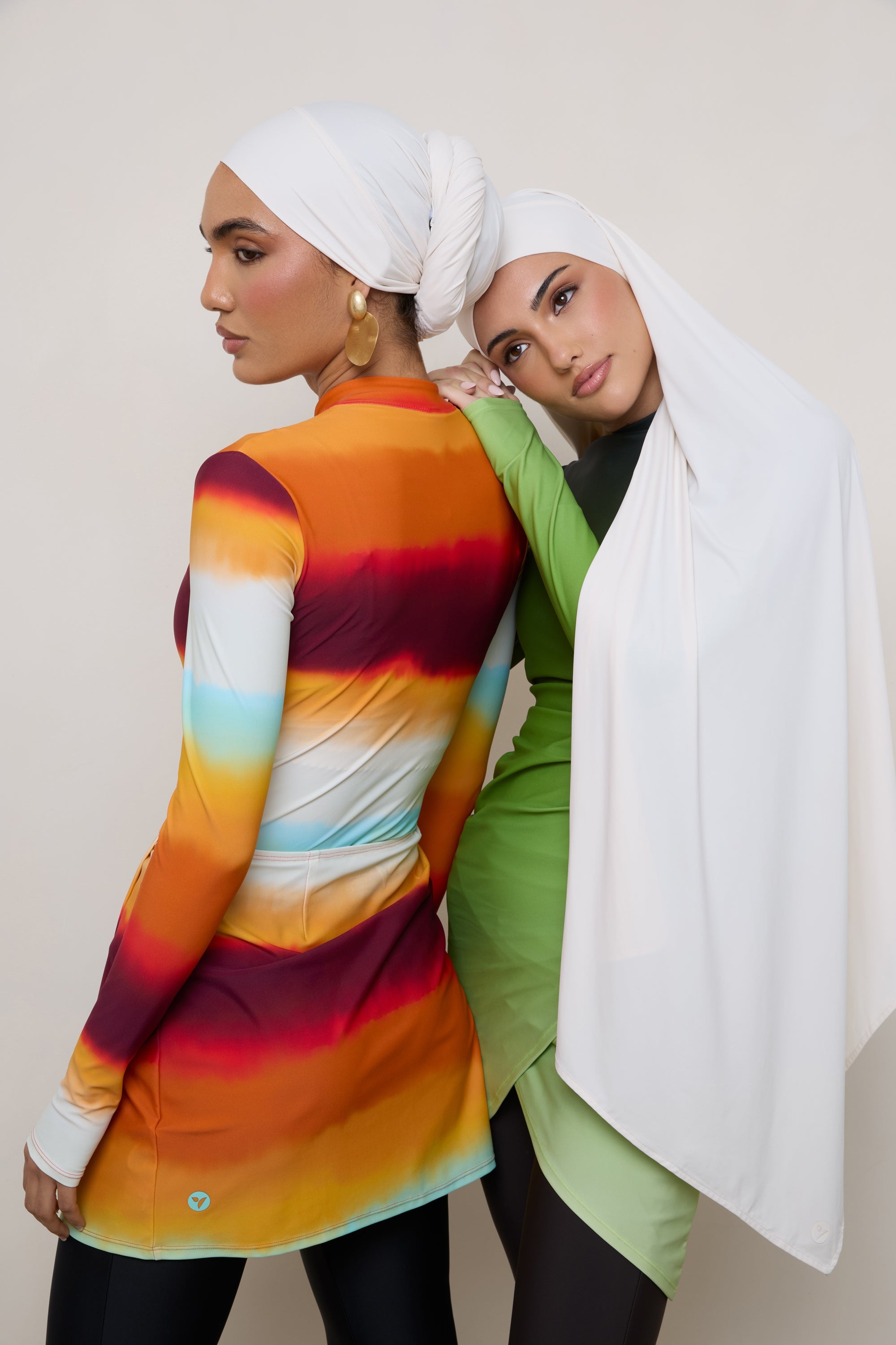 Tie Back Swim Hijab - Salted Rose Swim Veiled