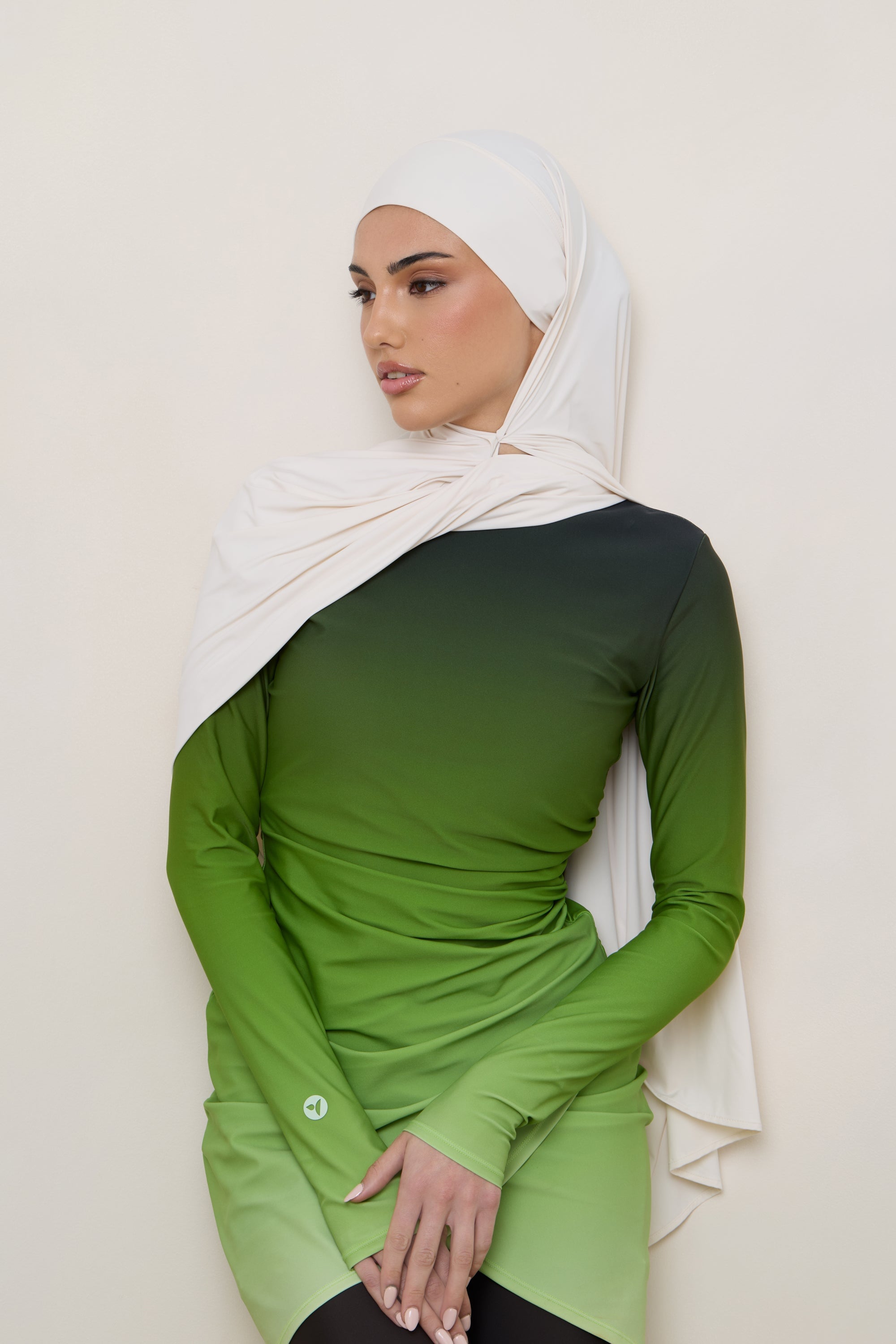 Tie Back Swim Hijab - Salted Rose Swim Veiled