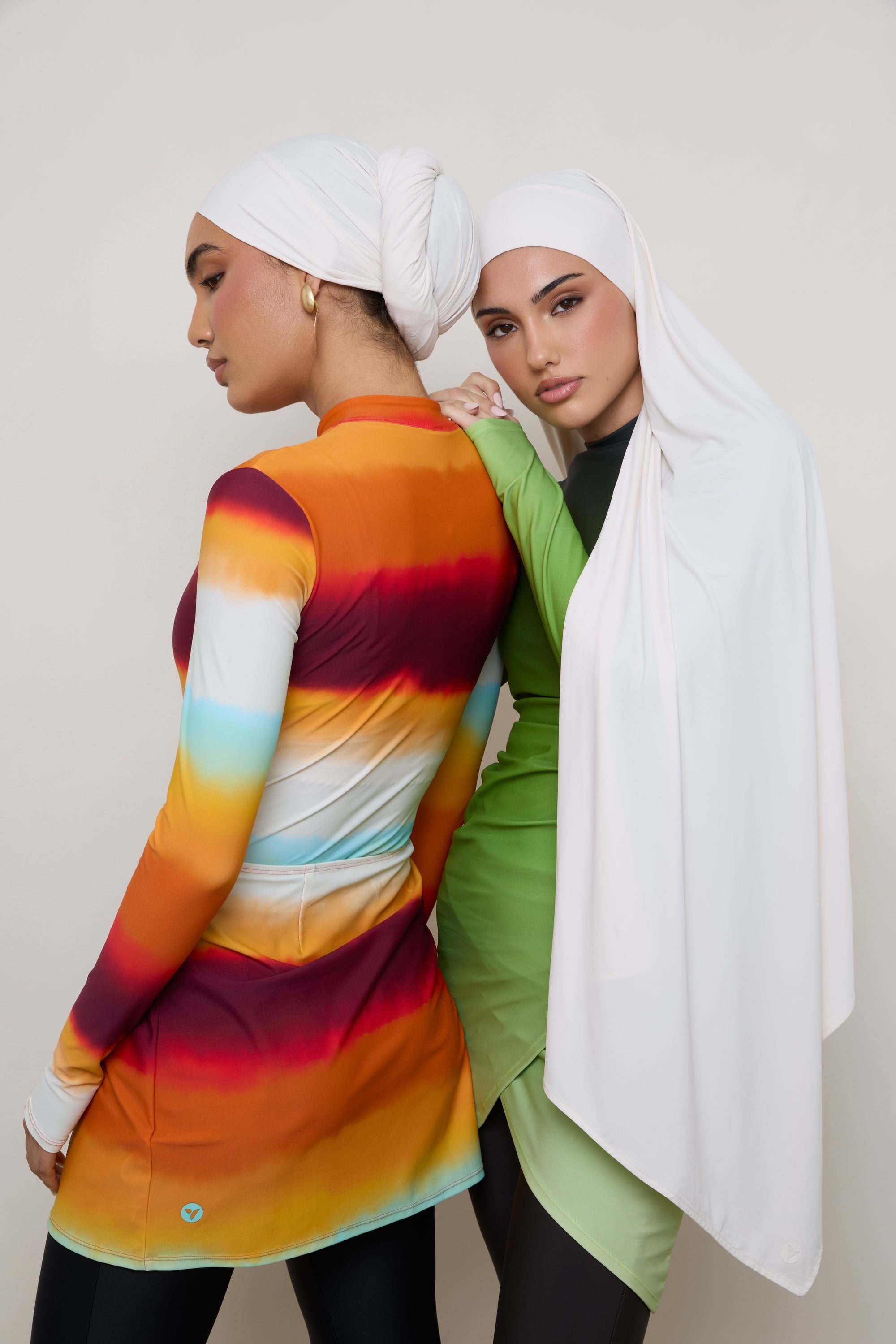 Tie Back Swim Hijab - Salted Rose Swim Veiled