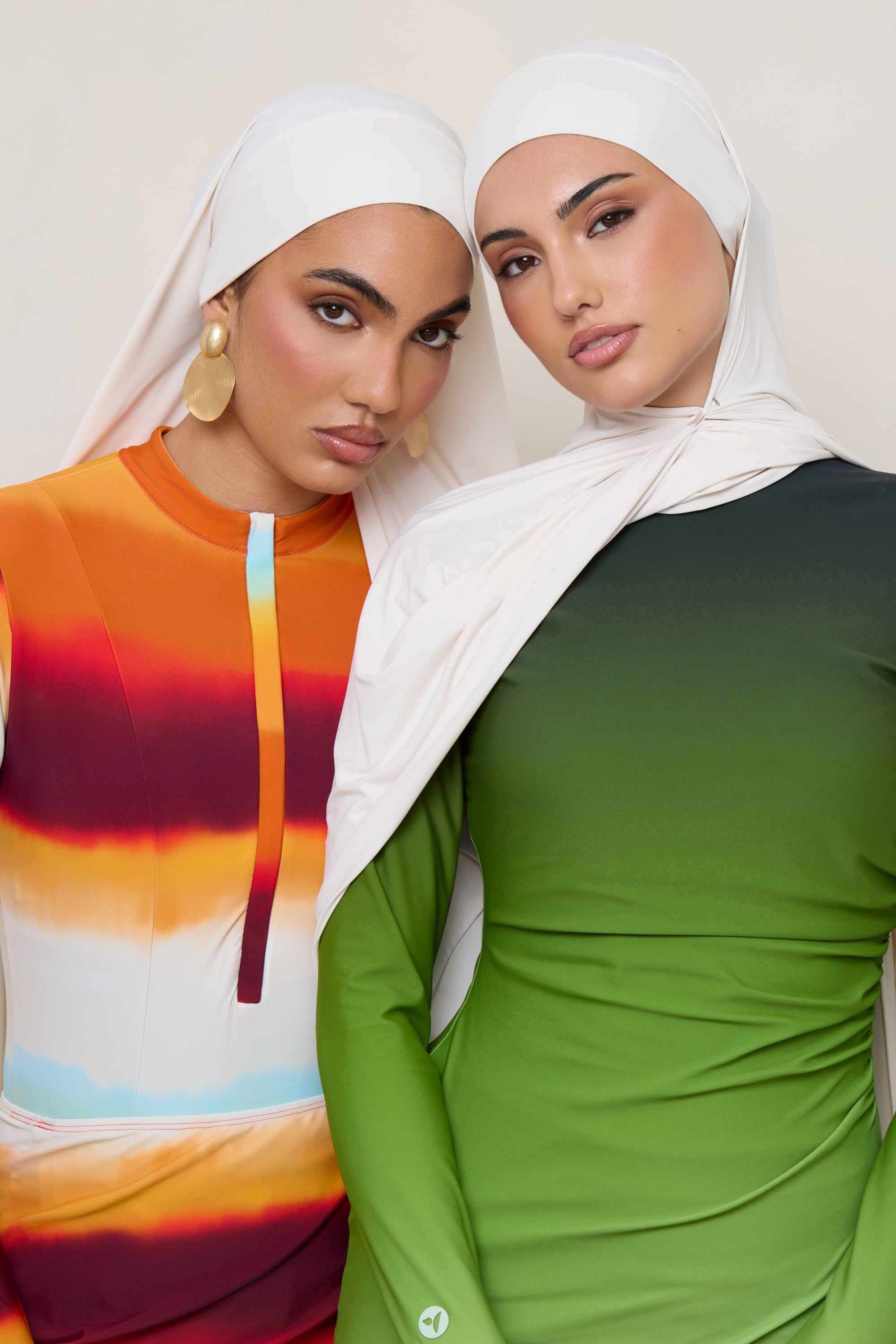 Tie Back Swim Hijab - Salted Rose Swim Veiled
